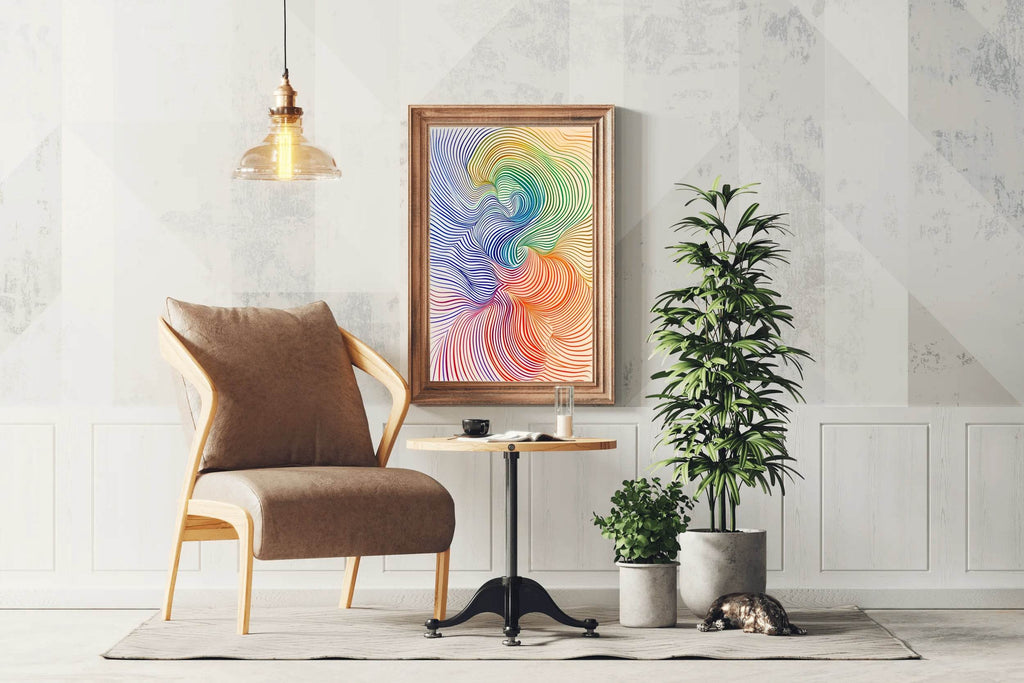 Multicolor Generated Patterns Digital Art - beink online art store