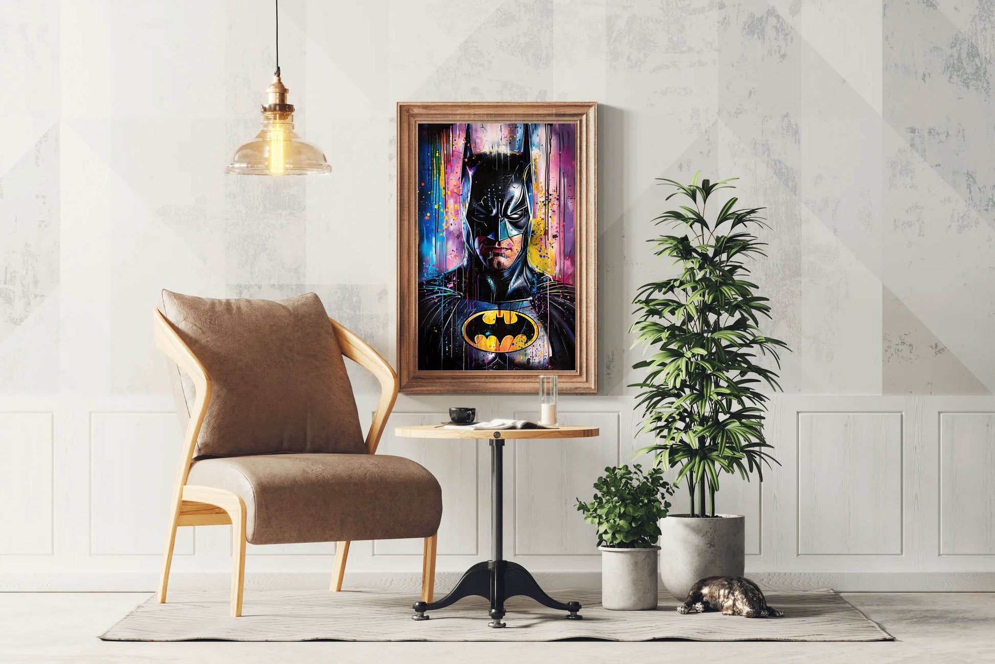 Painting of Batman-The iconic DC Comics Superhero - beink online art store