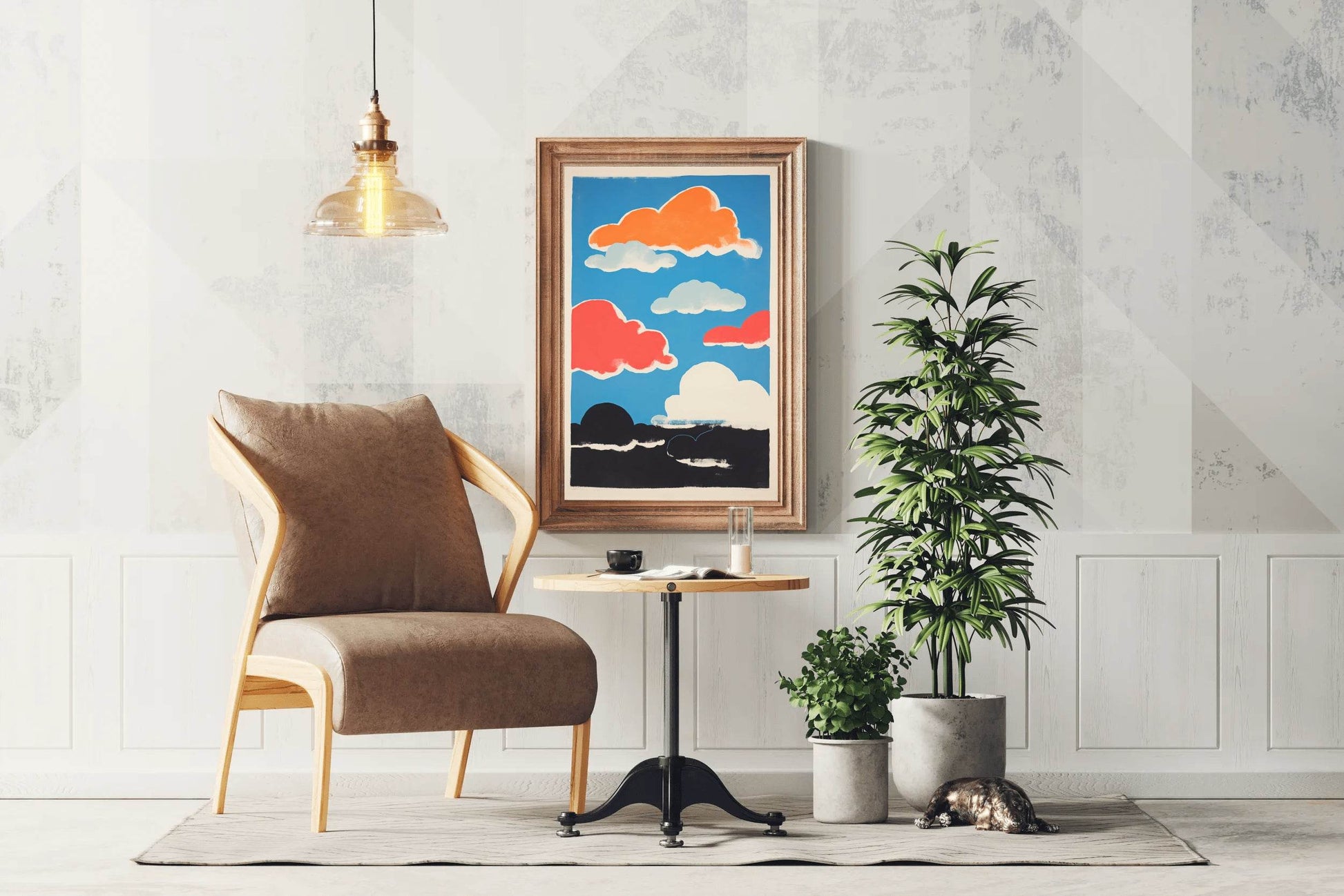 Colorful Clouds Painting Wall Art - beink online art store