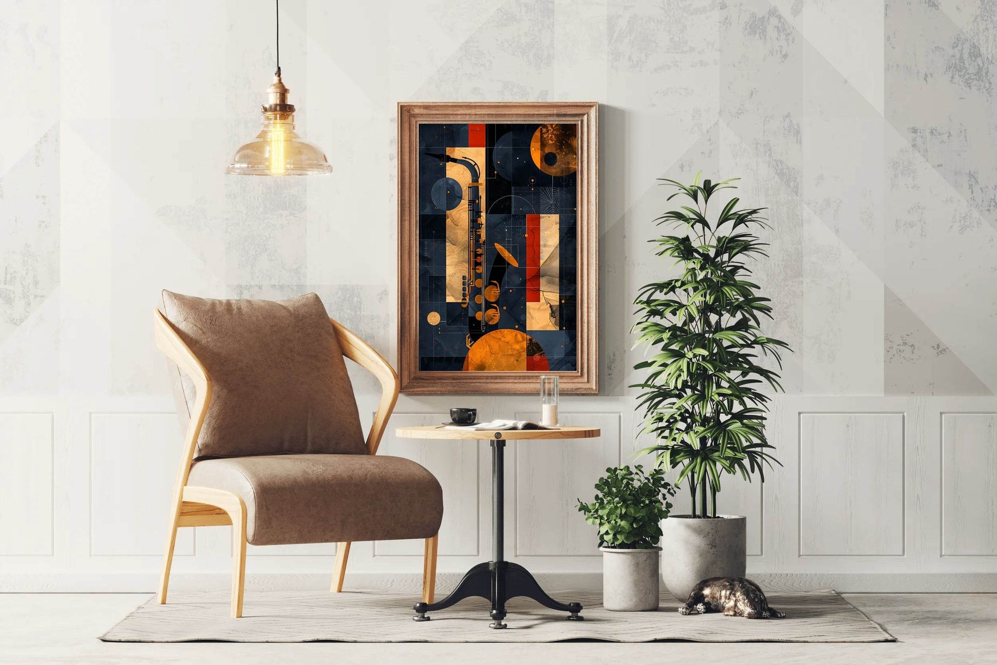 Saxophone Oil Painting Wall Art - beink online art store