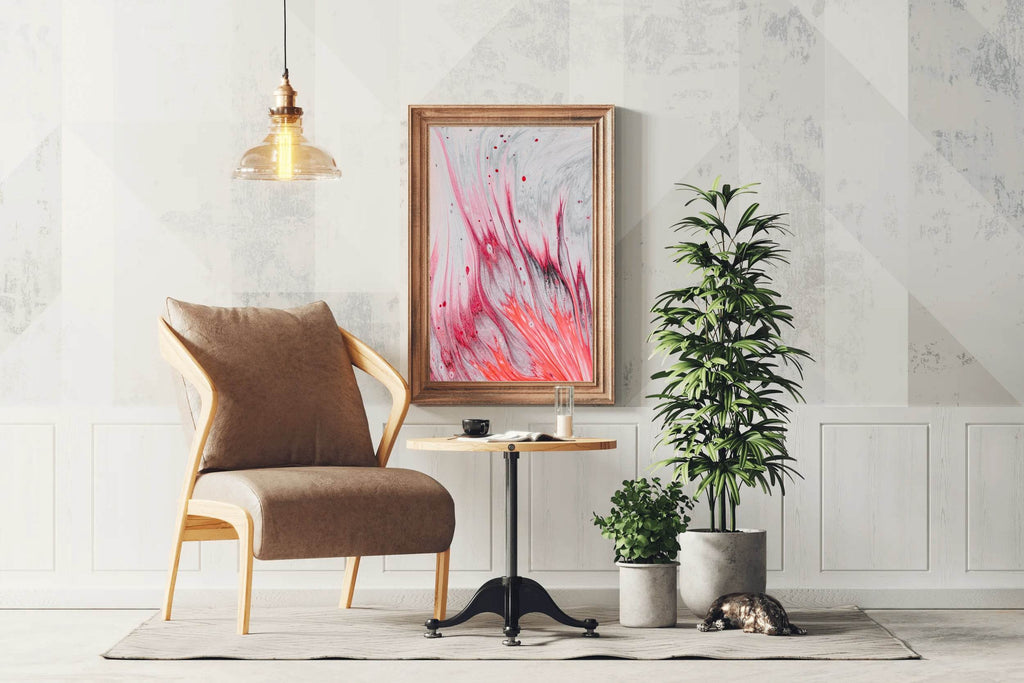 Smooth Long Run Elegent Brush Strokes Abstract Wall Art - beink online art store
