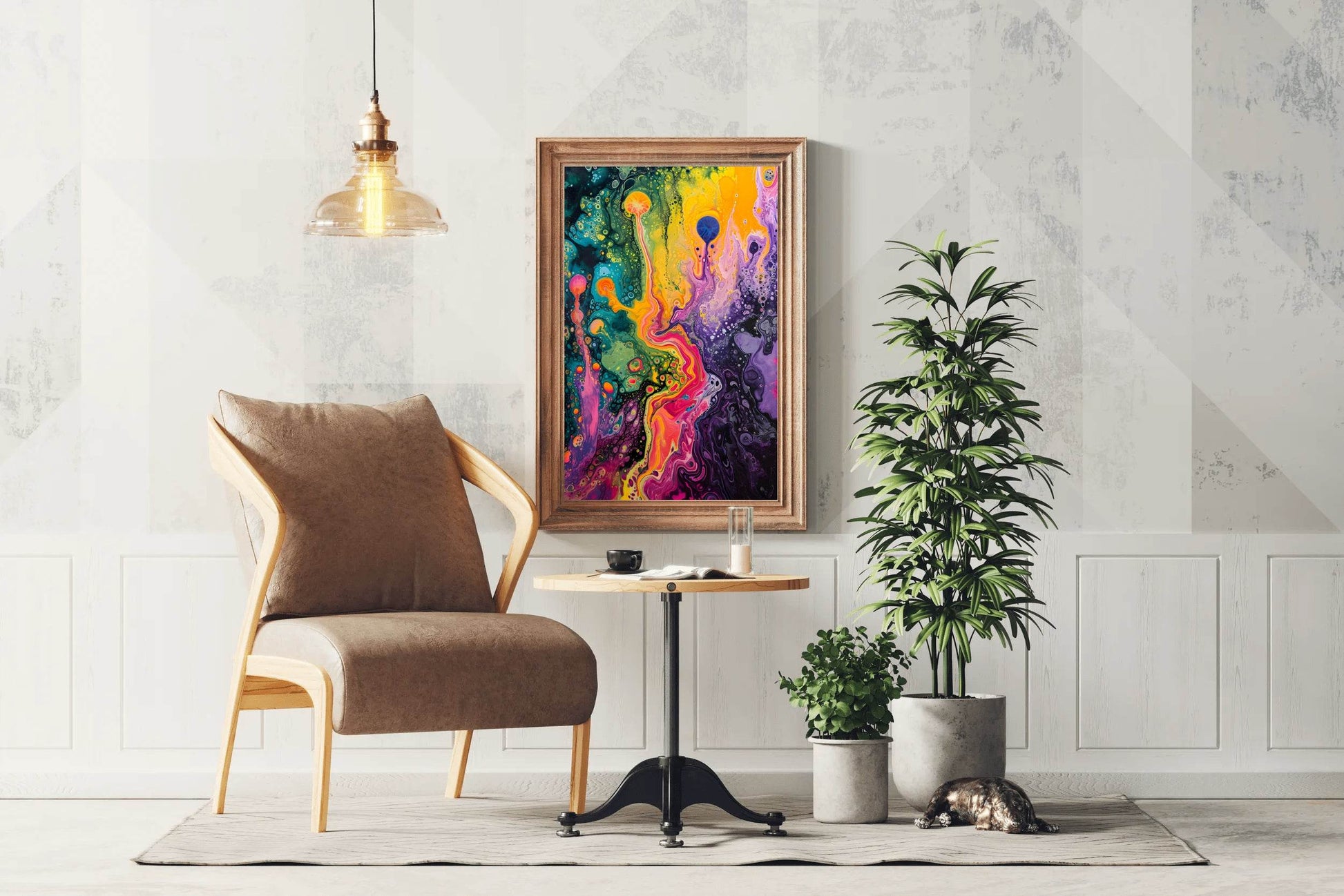 Abstract Psychedelic Dreamscape Wall Art - beink online art store