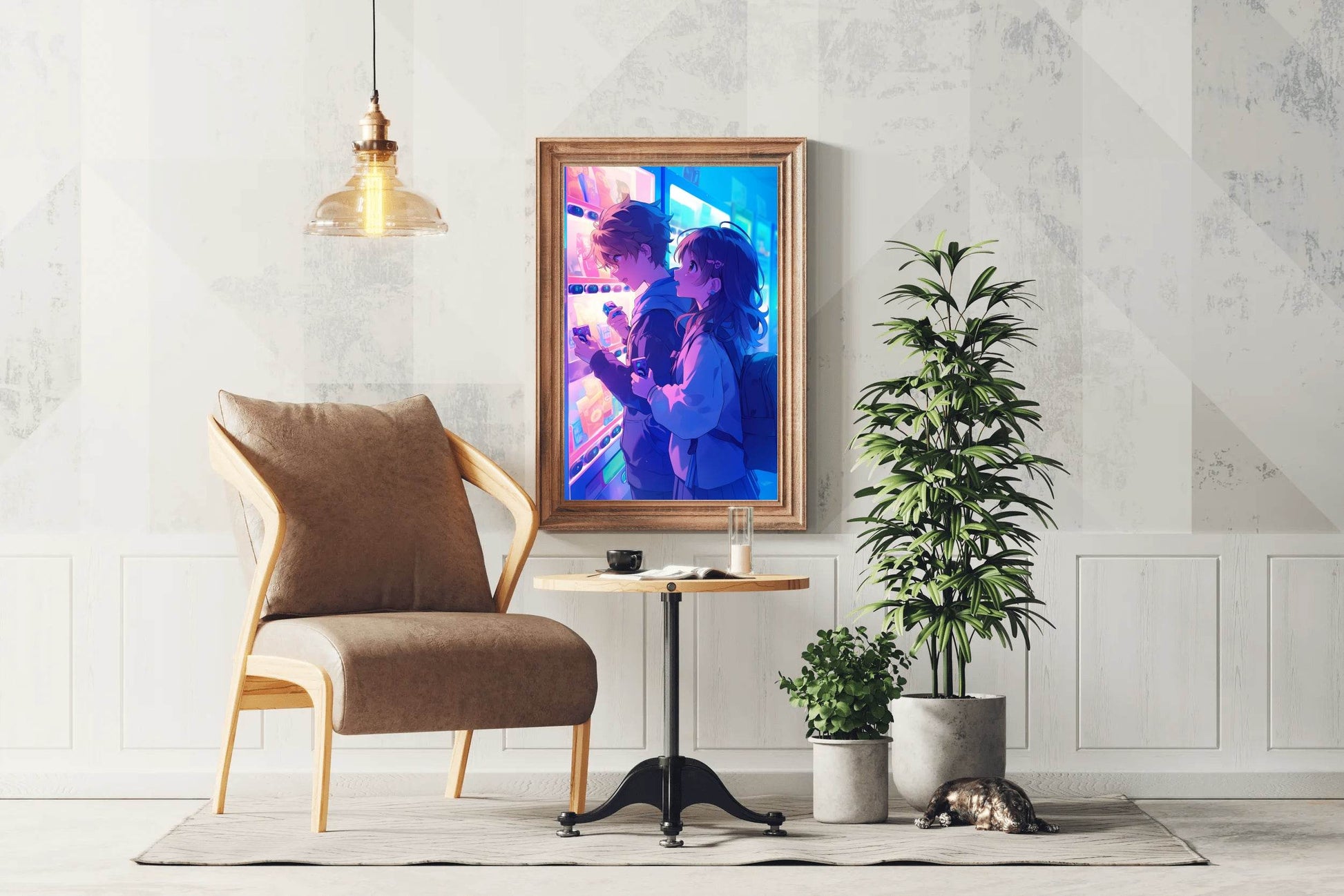 Anime Couple Wall art - beink online art store