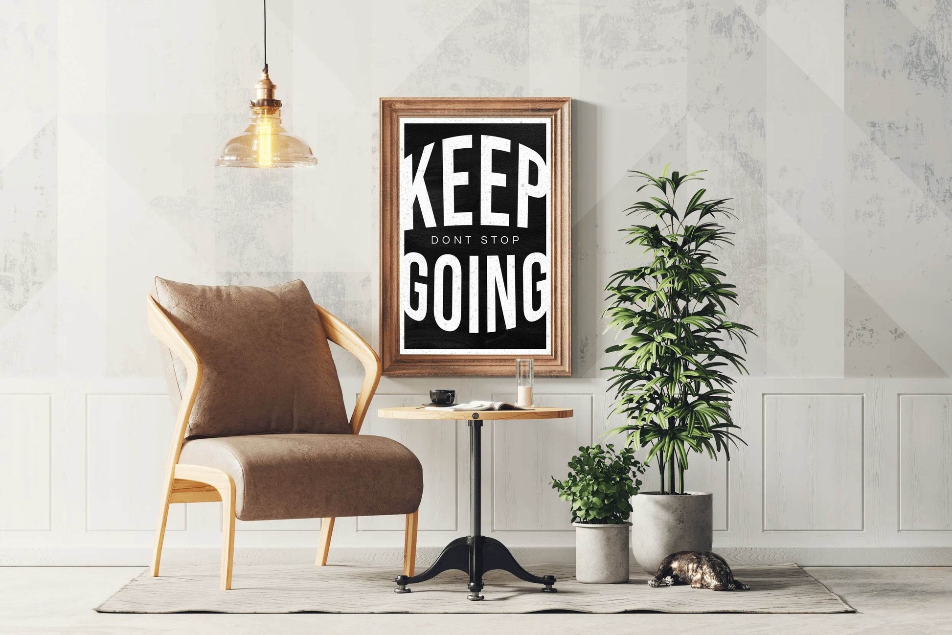 Keep Going Motivational Quote Wall Art - beink online art store