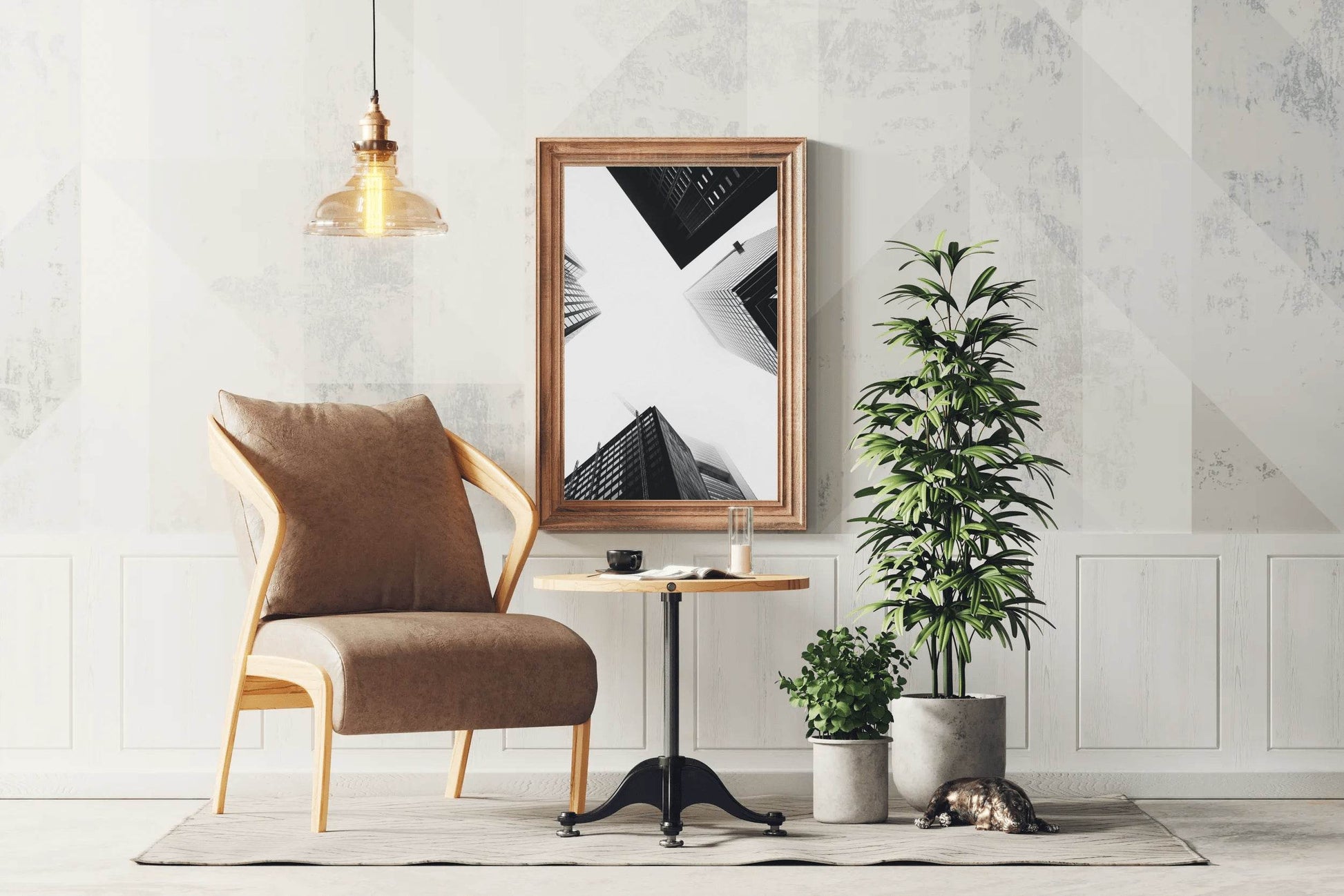 High Rise Building Black & White Wall Art - beink online art store