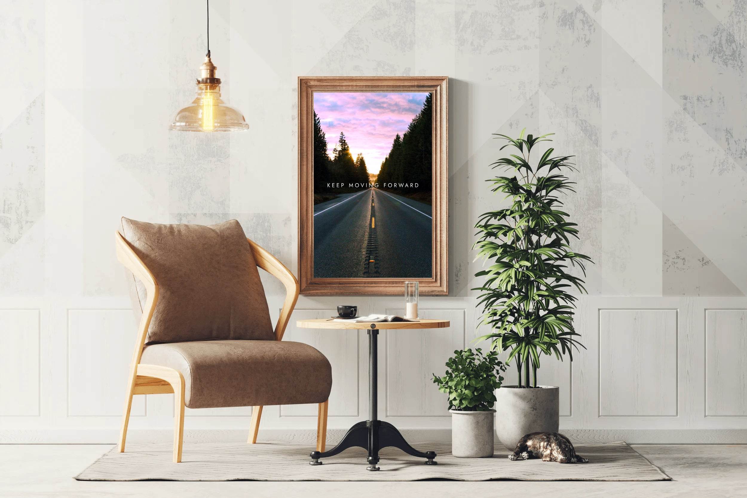 Keep Moving Forward Motivational Wall Art - beink online art store