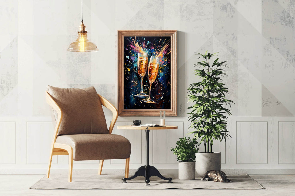 Oil Painting Of Drinking Cup Wall Art - beink online art store