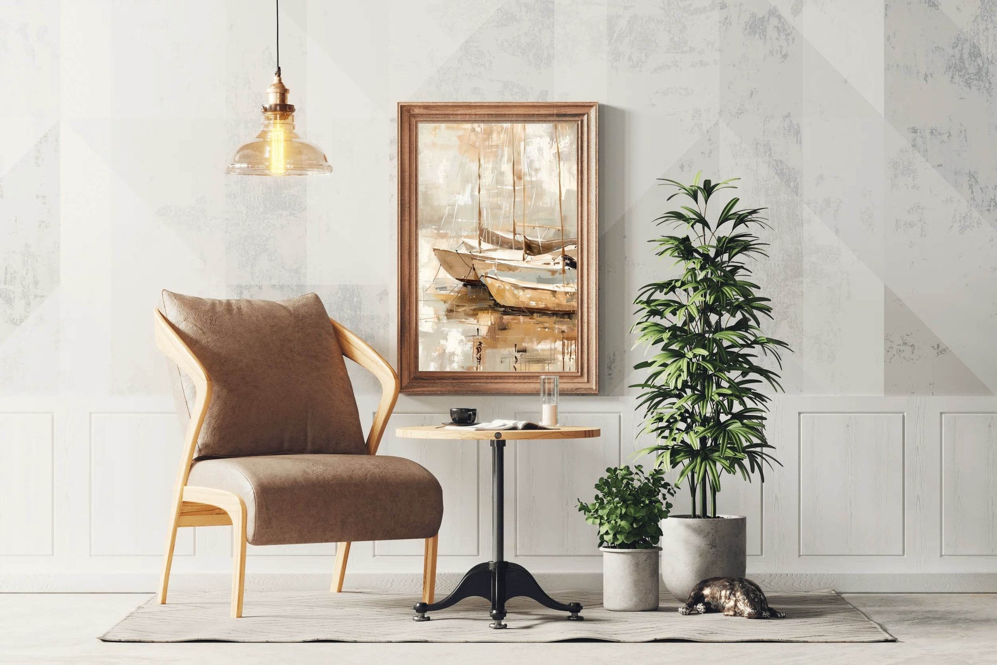 Yacht Anchorage Wall Art - beink online art store