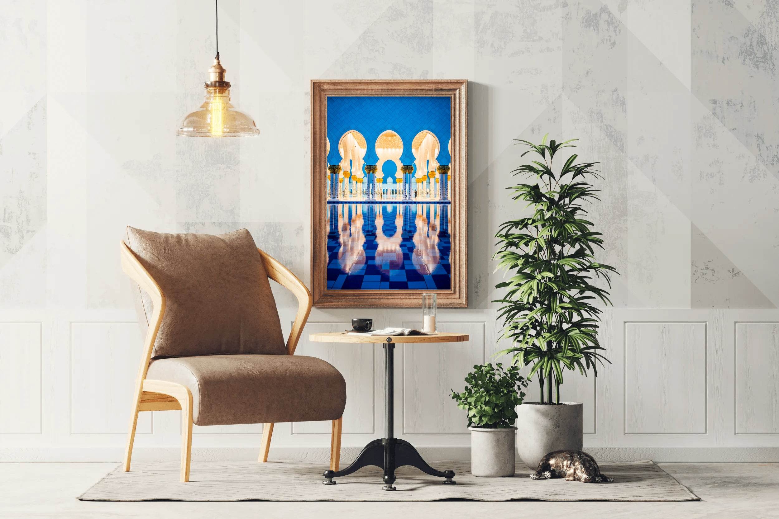 Blue Reflections in the Mosque Wall Art - beink online art store