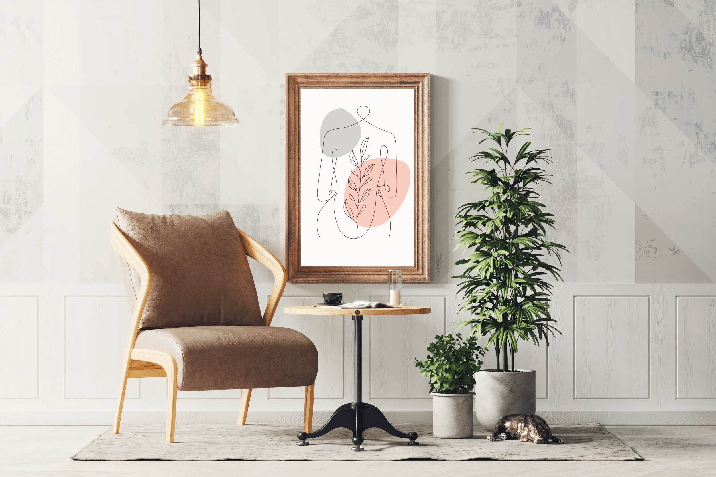 Minimal Design of Women's Top Bust Wall Art - beink online art store