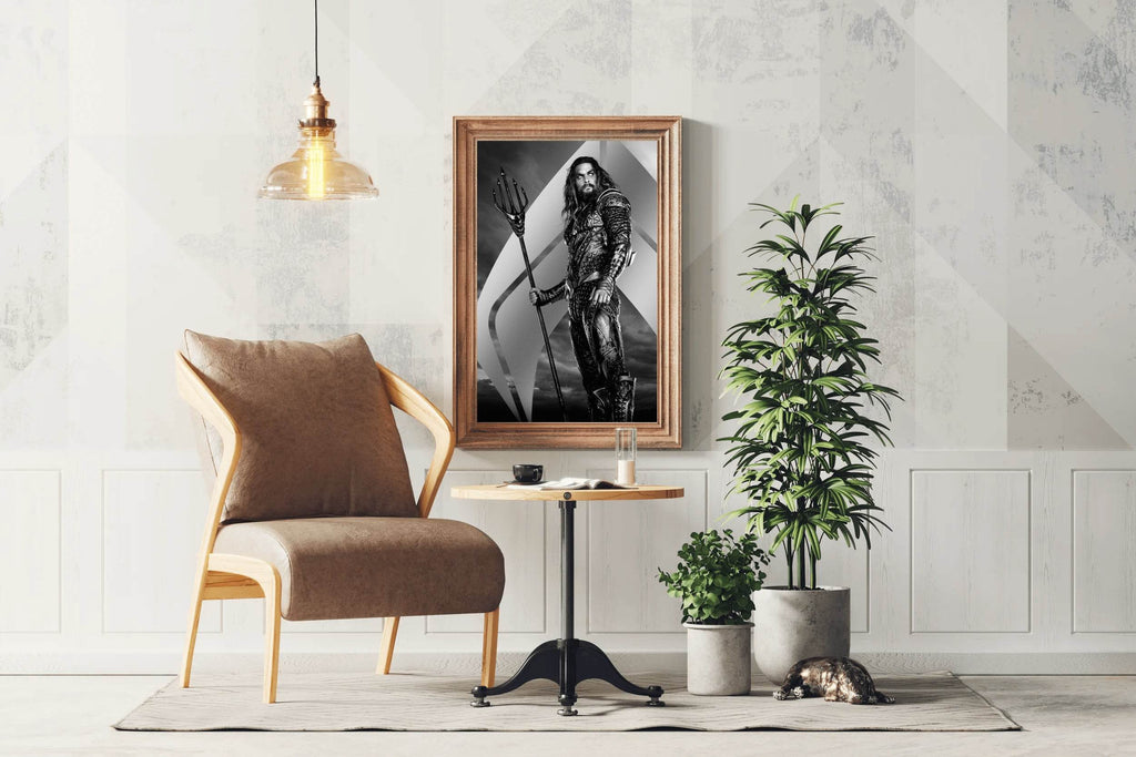 Aquaman and the Lost Kingdom in Black and White Wall Art - beink online art store