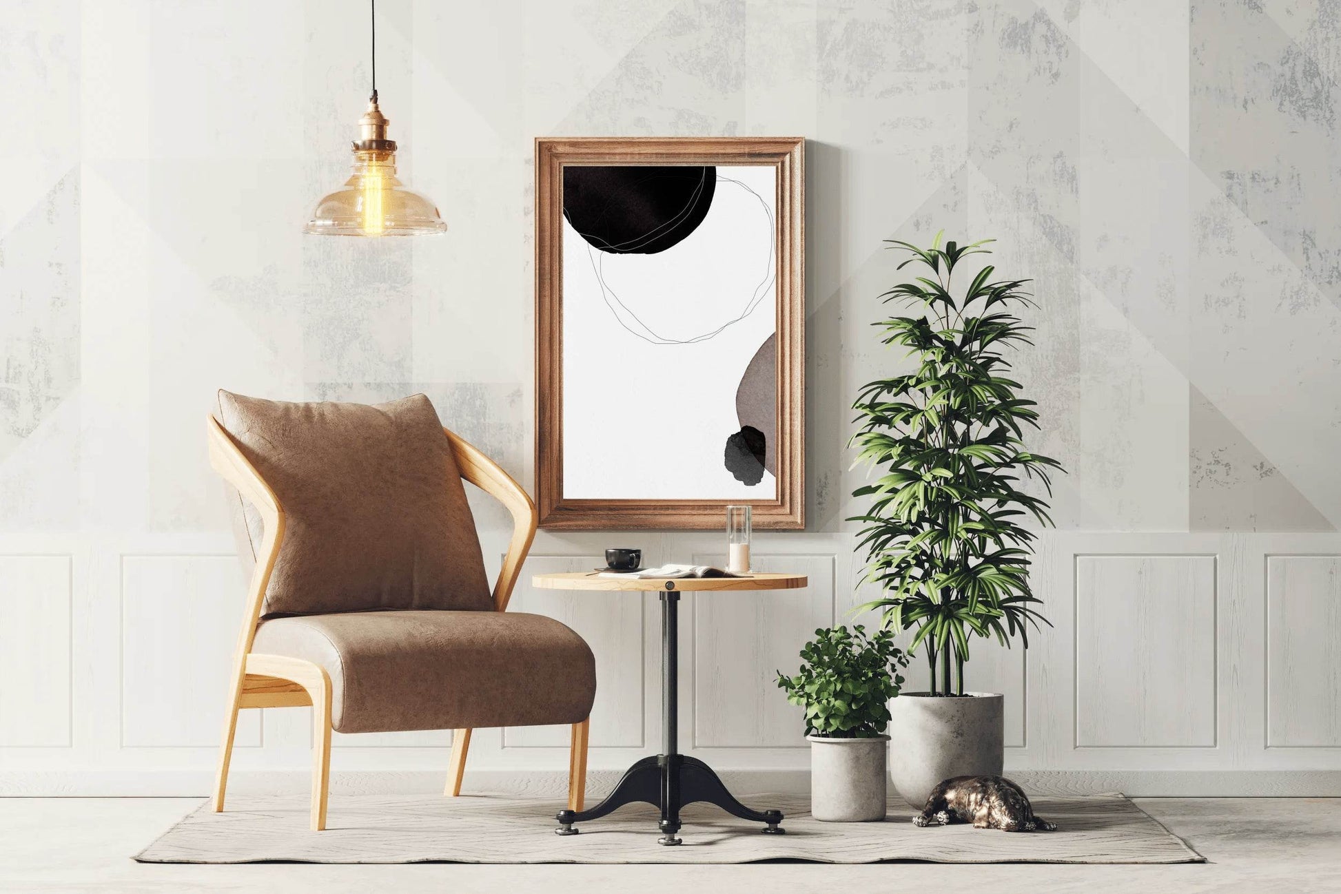 Handmade Shape Background Abstract Wall Art - beink online art store
