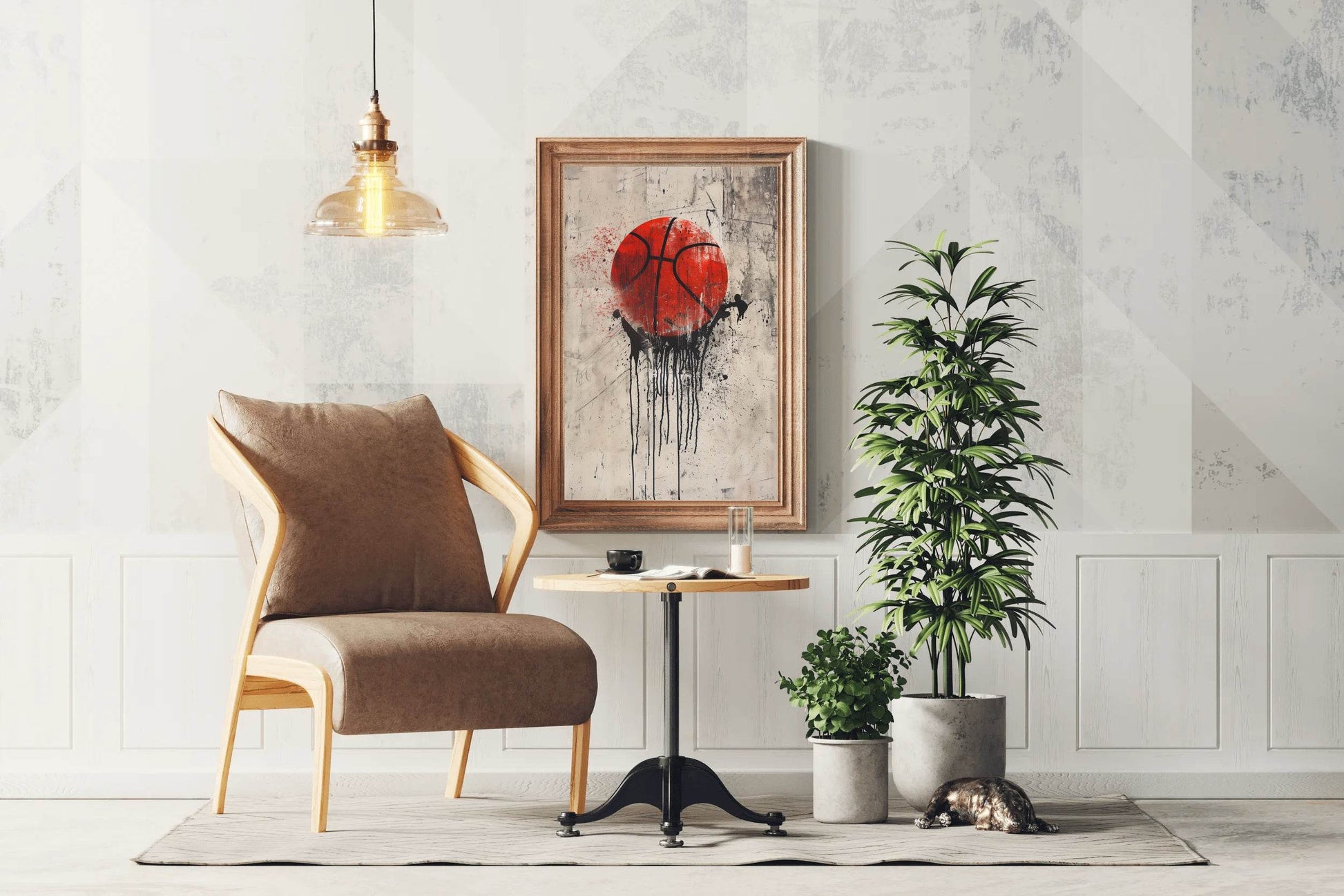 Master Flame Sports Aesthetic Wall Art Poster for Living Room, Home & Wall Decor - Basketball - beink online art store