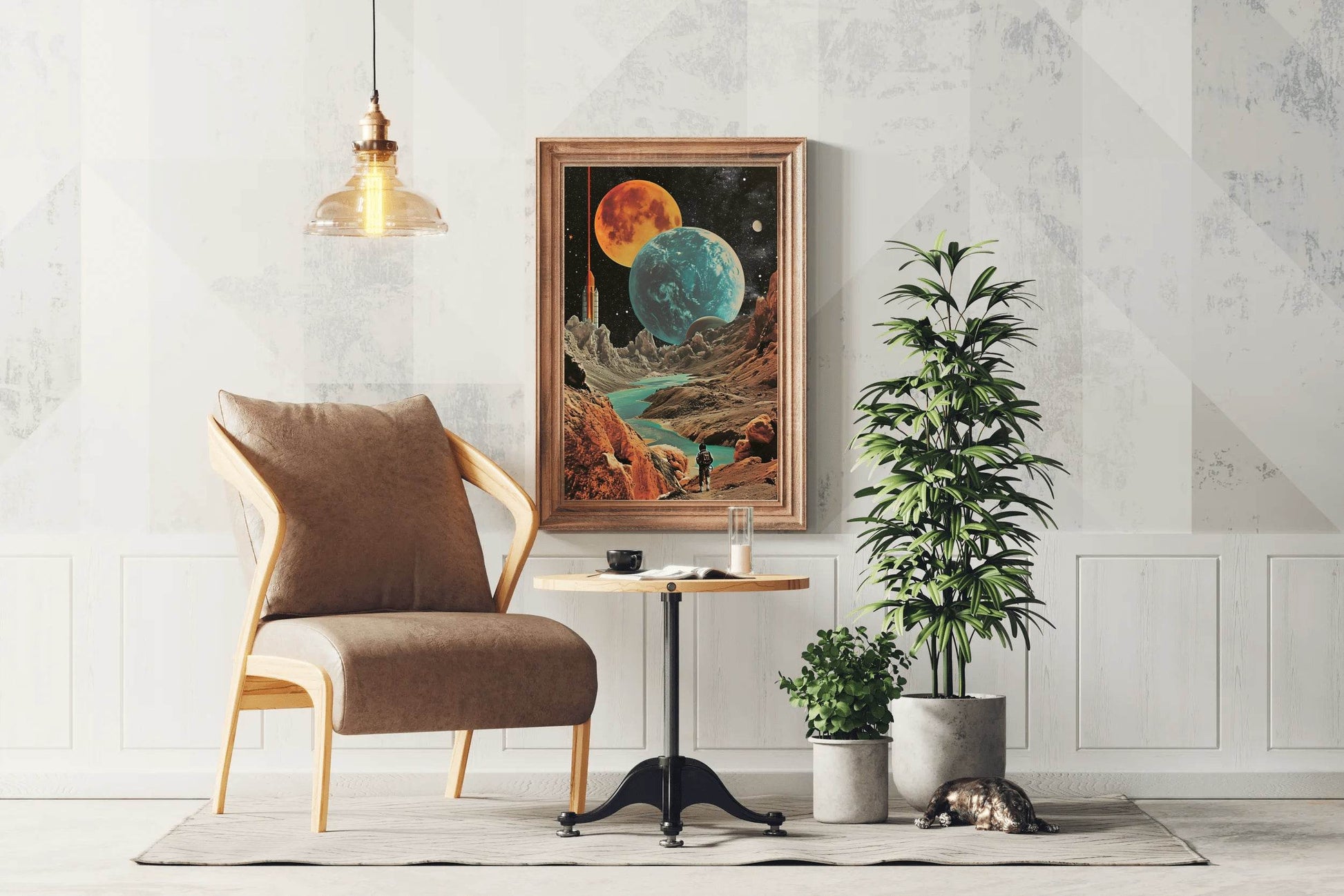 view Of The Planets In Space Wall Art - beink online art store