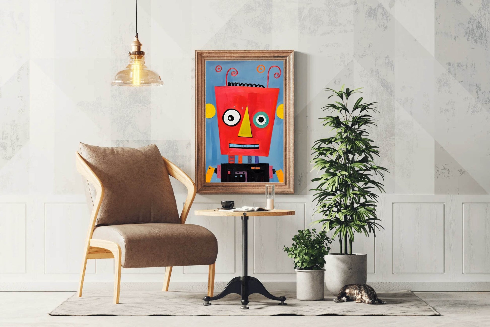 Red Robot Paper Craft - beink online art store