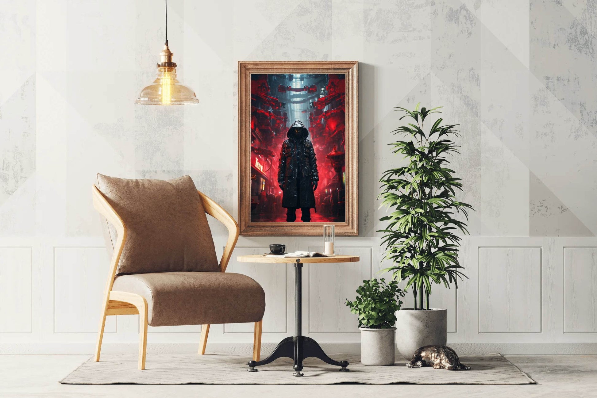 Cyberpunk Chinese Killer Wall Art - beink online art store