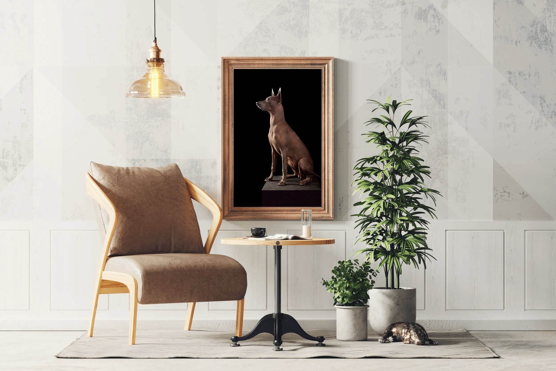 Peruvian Inca Orchid Dog Picture Wall Art - beink online art store