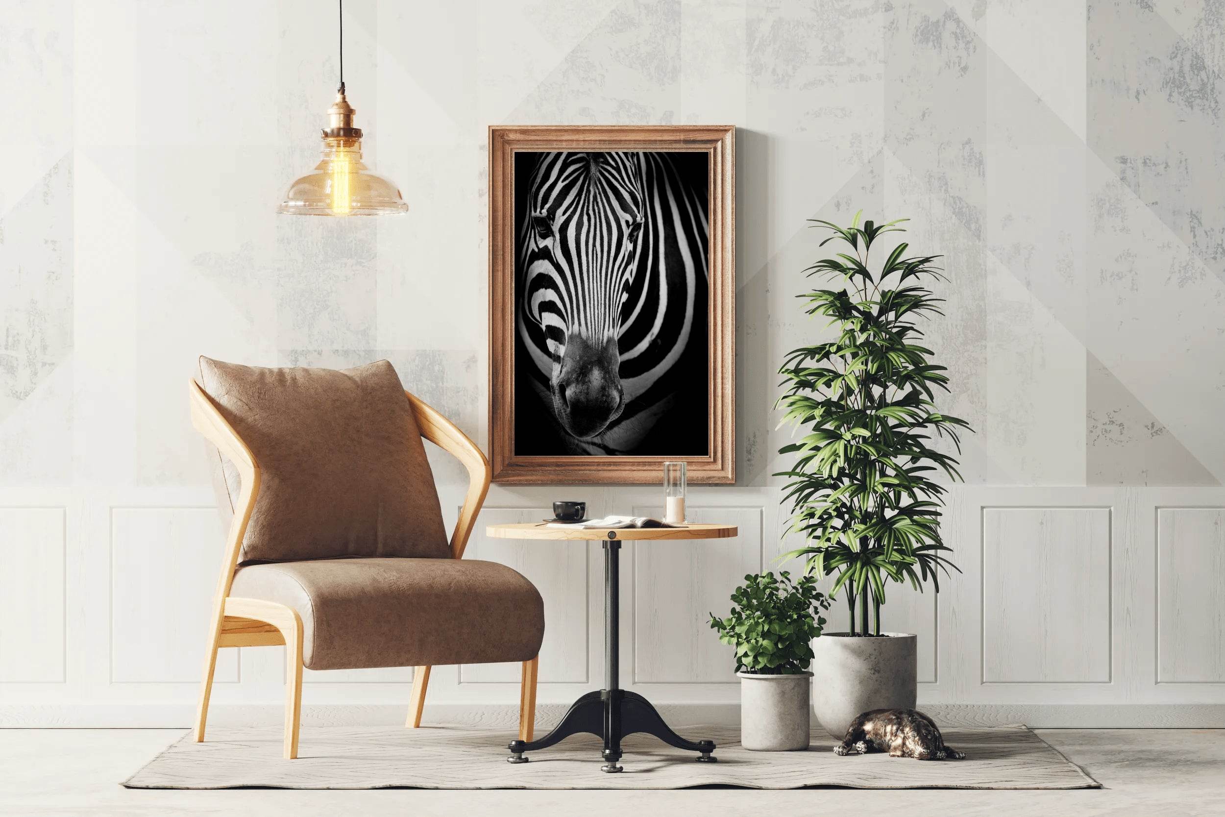 Zebra Black & White Wall Art - beink online art store