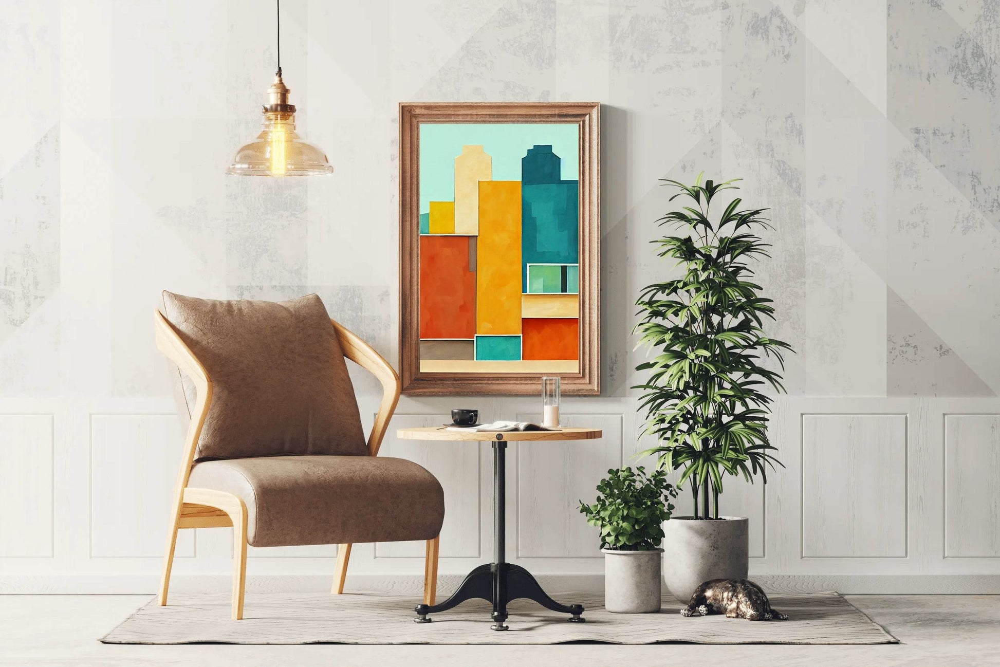 Creative Building Shape Abstract Wall Art - beink online art store