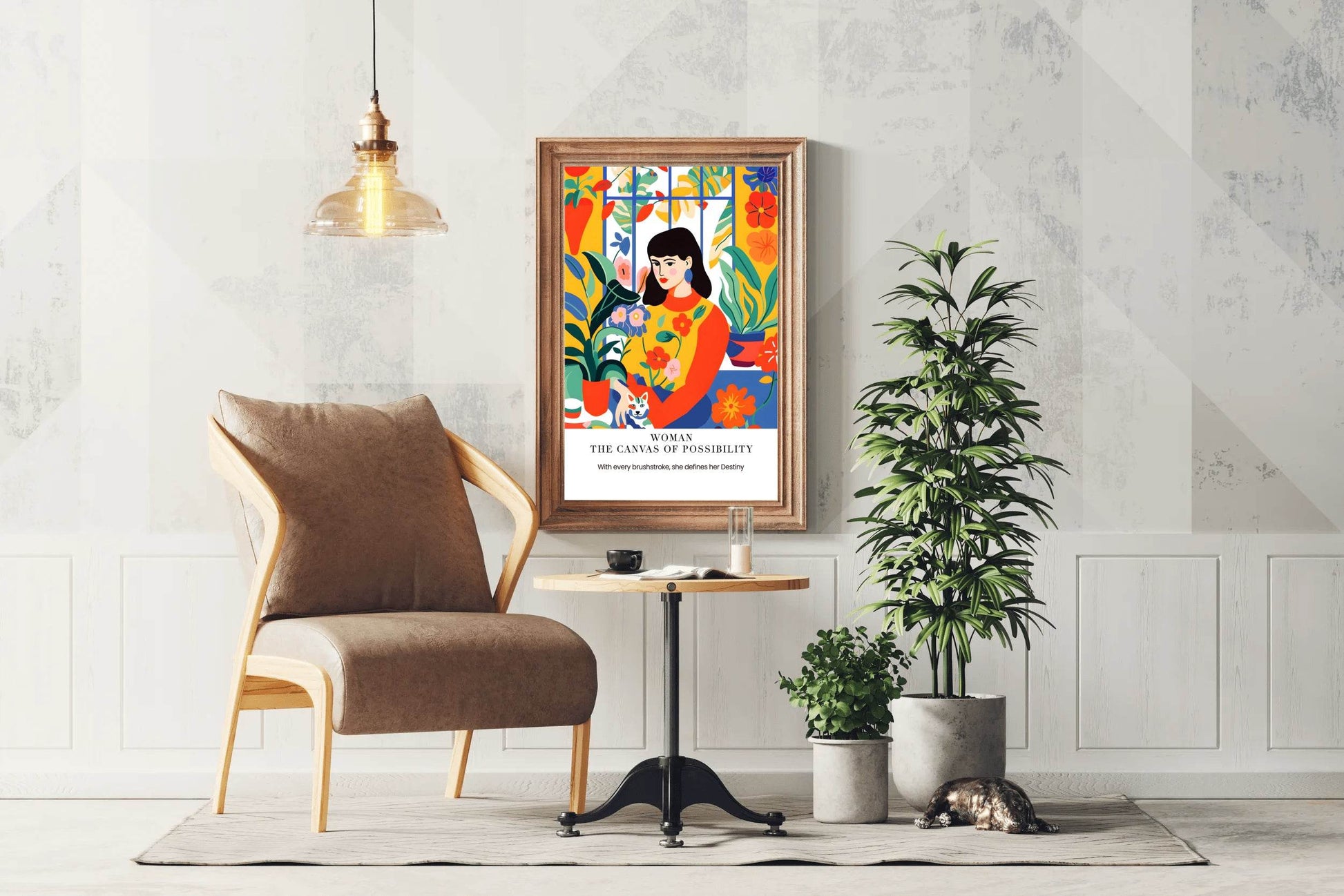 Abaya Plant Leaf Painting WALL Art - beink online art store