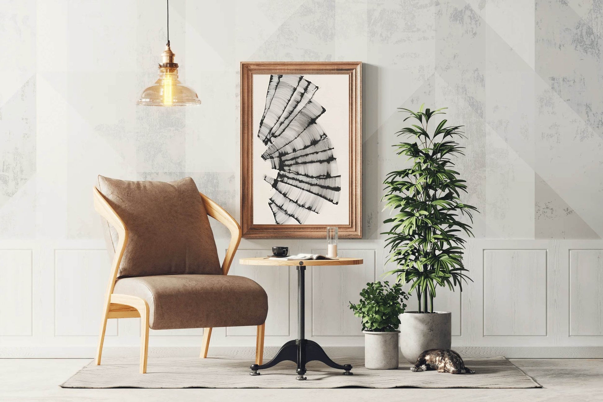 Abstract Fan Modern Wall Art - beink online art store