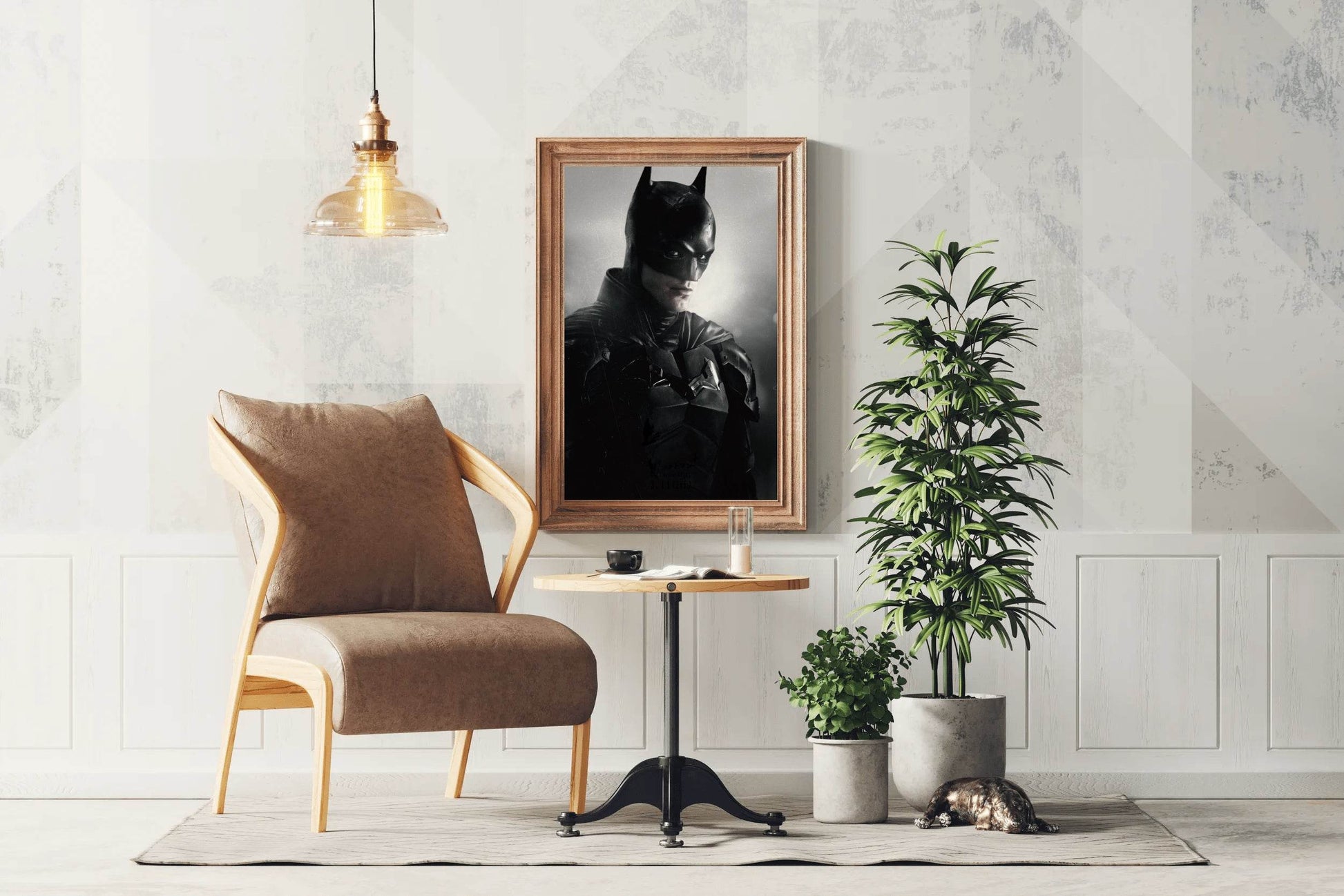 The Batman Black And white Wall Art - beink online art store