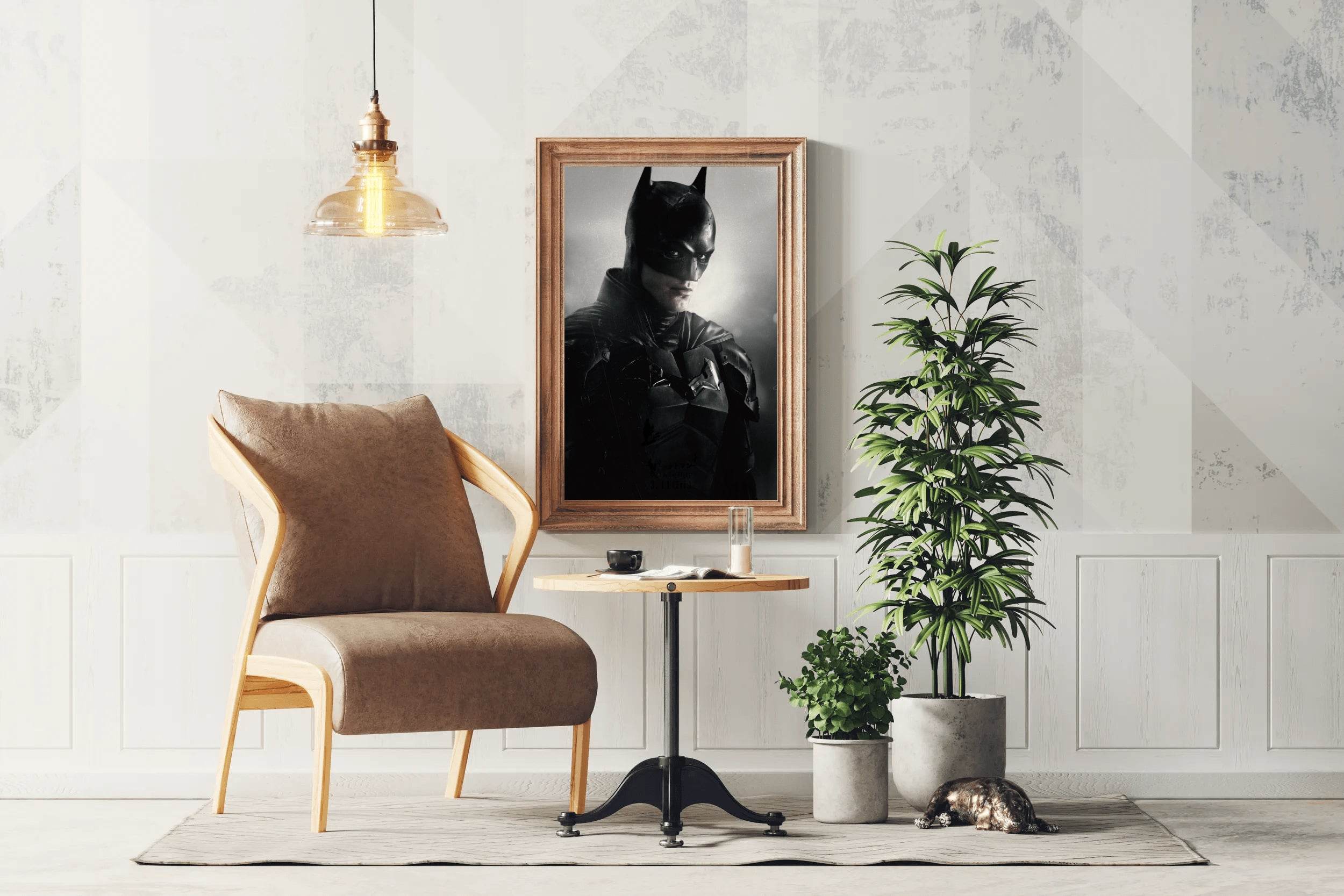 The Batman Black And white Wall Art - beink online art store