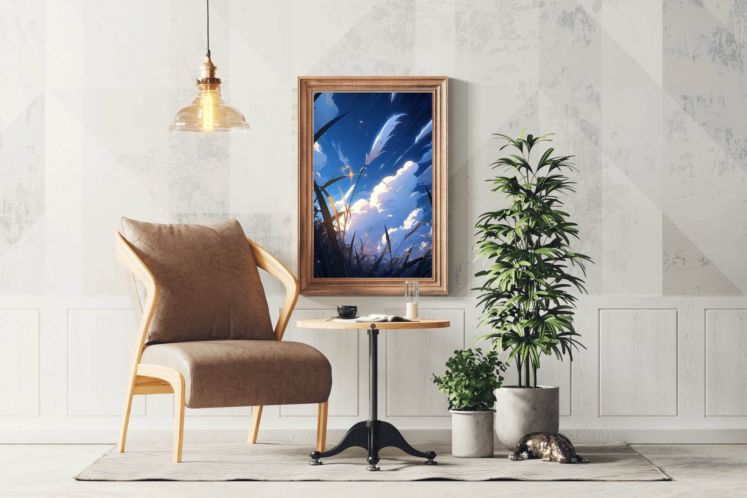 Anime Style Clouds Wall Art - beink online art store