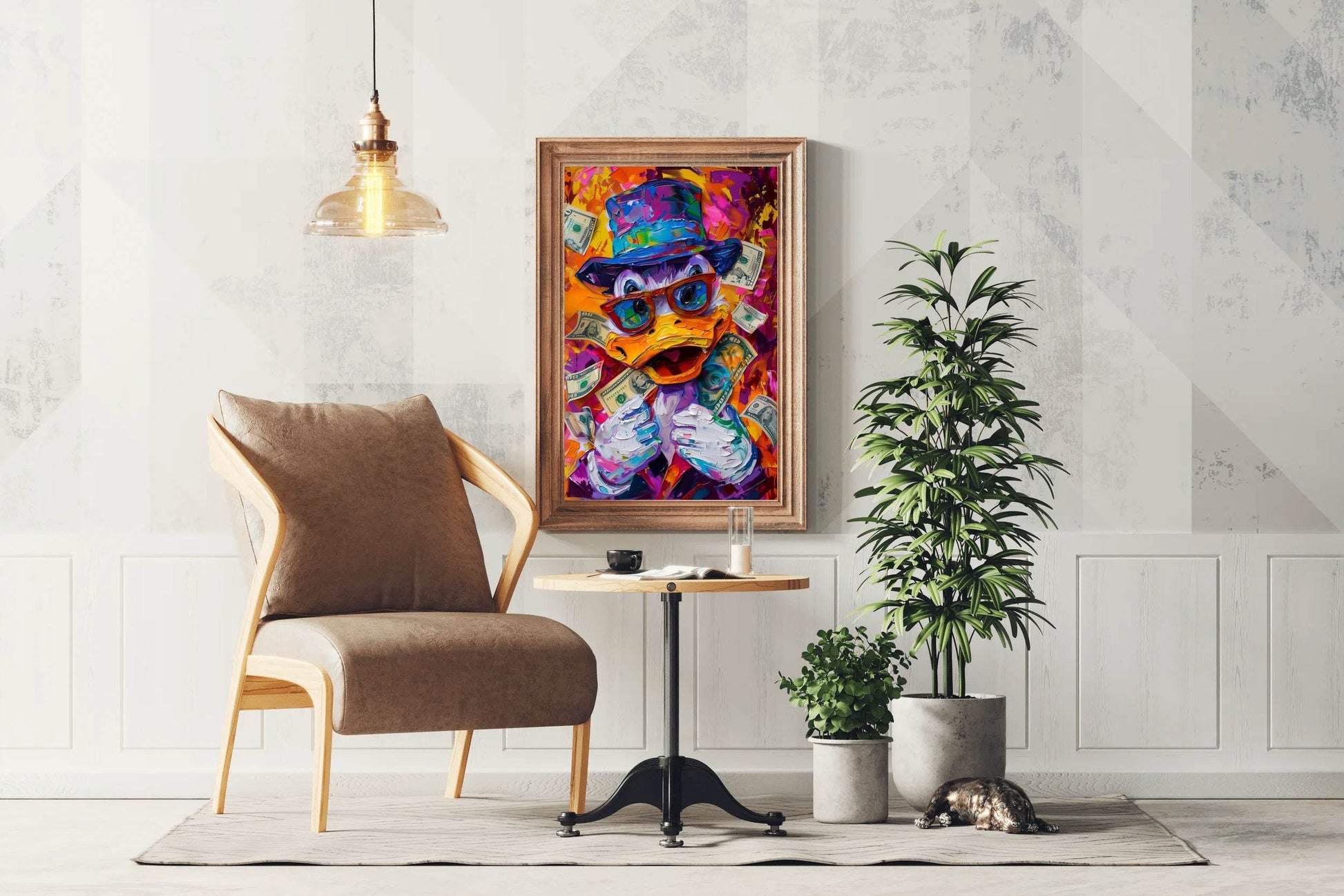 McDuck Surrounded by Money Wall Art - beink online art store