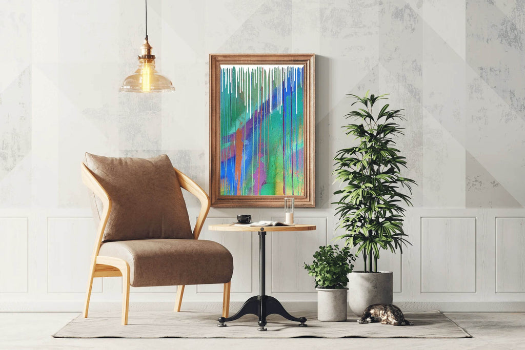 Driping Paint - Dynamic Color Play Wall Art - beink online art store