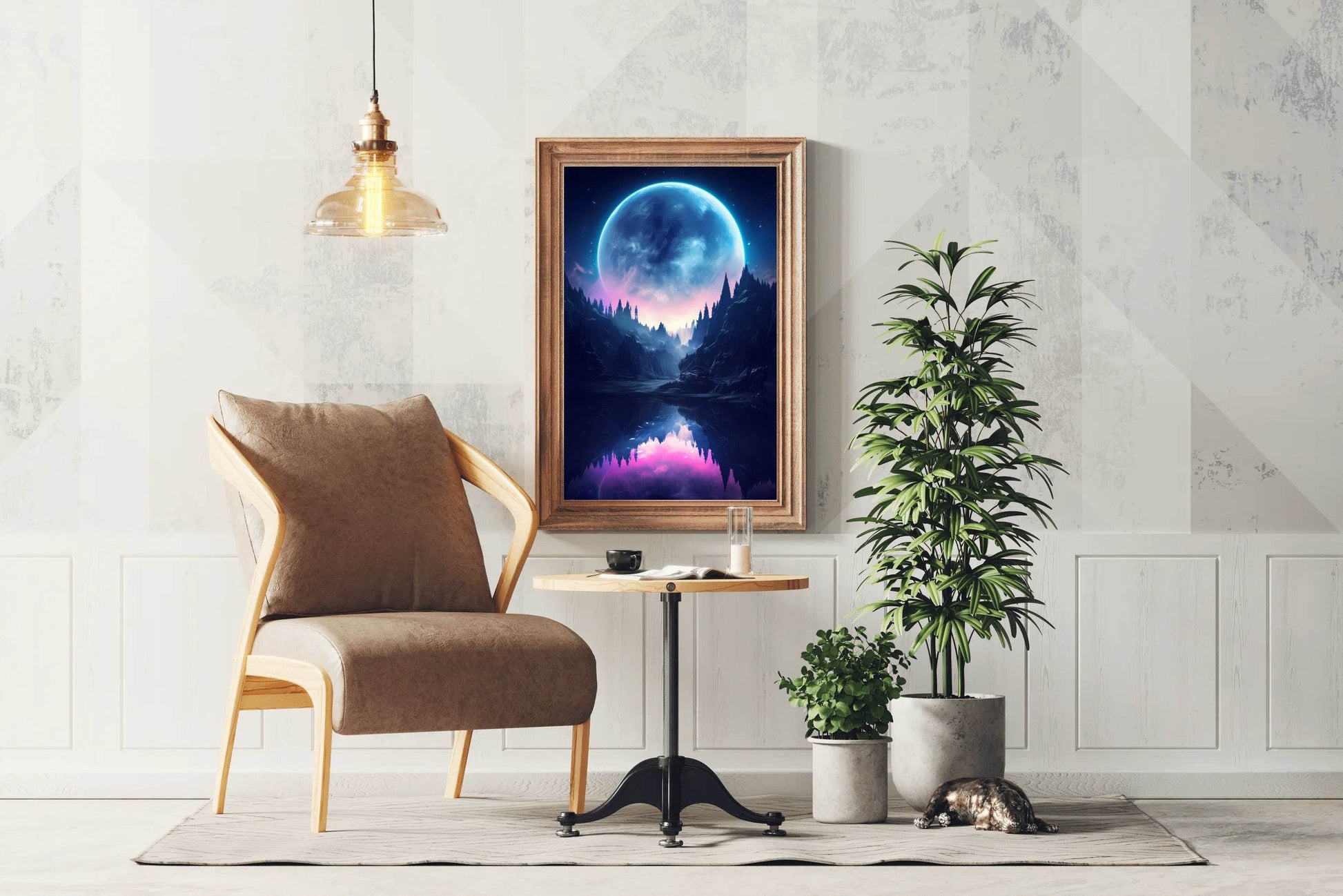 Moonlight In The Water Wall Art - beink online art store