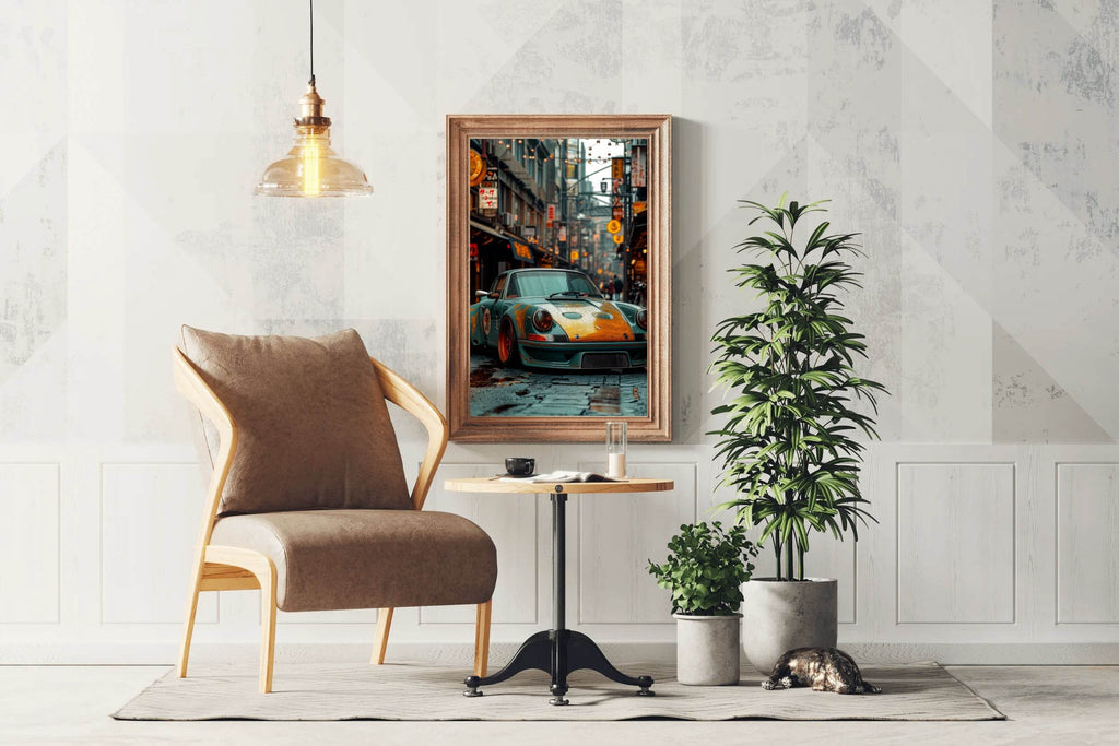 Porsche RSR Turbo Wall Art - beink online art store