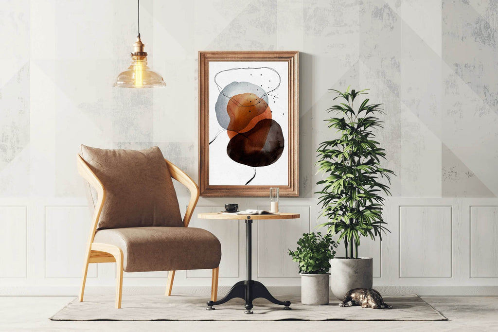 Boho Water Paint Abstract Wall Art - beink online art store