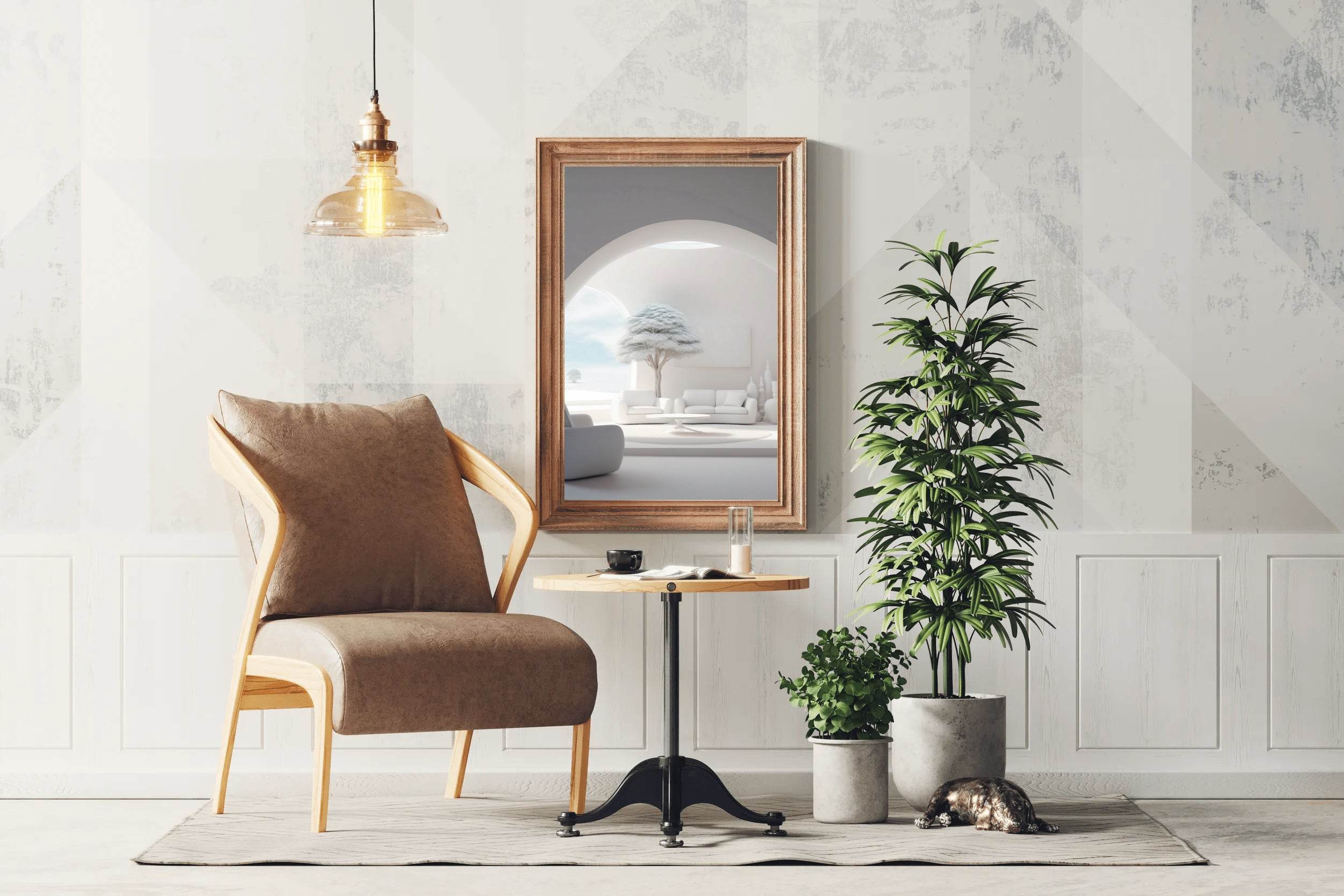 White Luxury Tree Wall Art - beink online art store