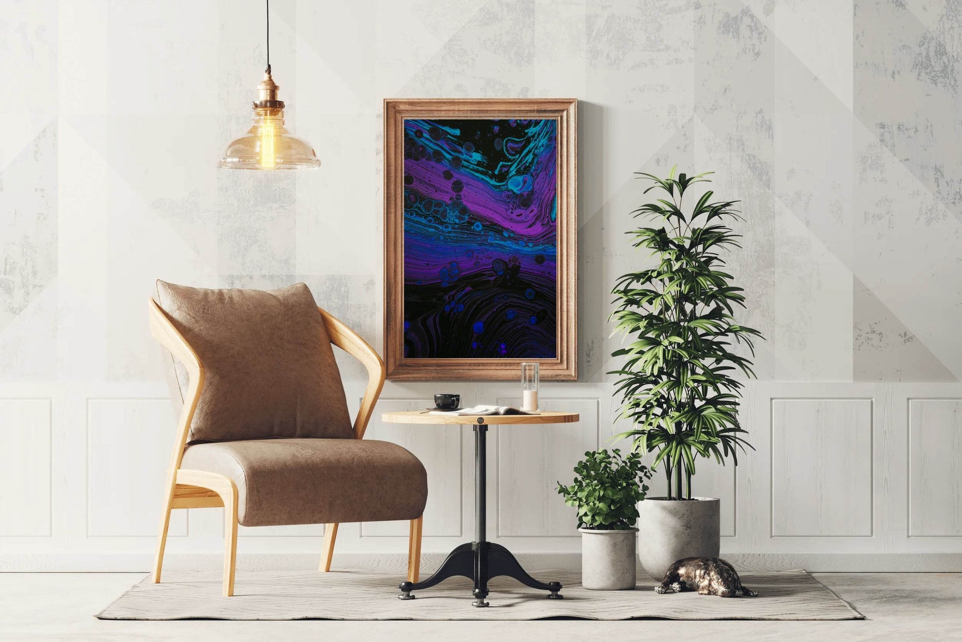 Liquid Paint Bubble and Stains Abstract Wall Art - beink online art store