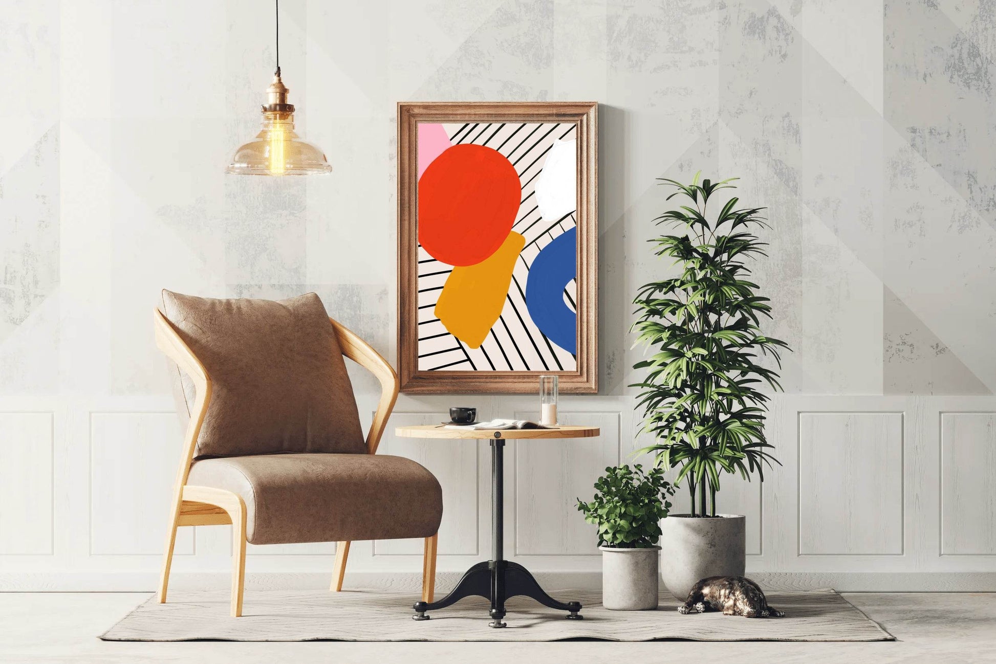 Geometric Color Combination Painting Wall Art - beink online art store