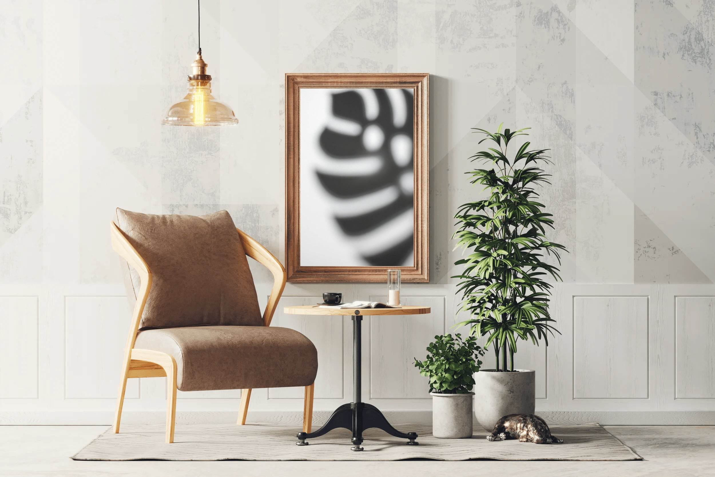 Zebra Footprint Black & White Wall Art - beink online art store