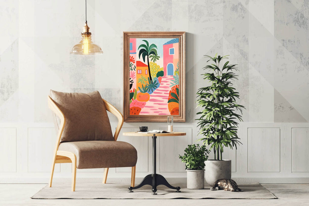 Green Alley Painting Wall Art - beink online art store