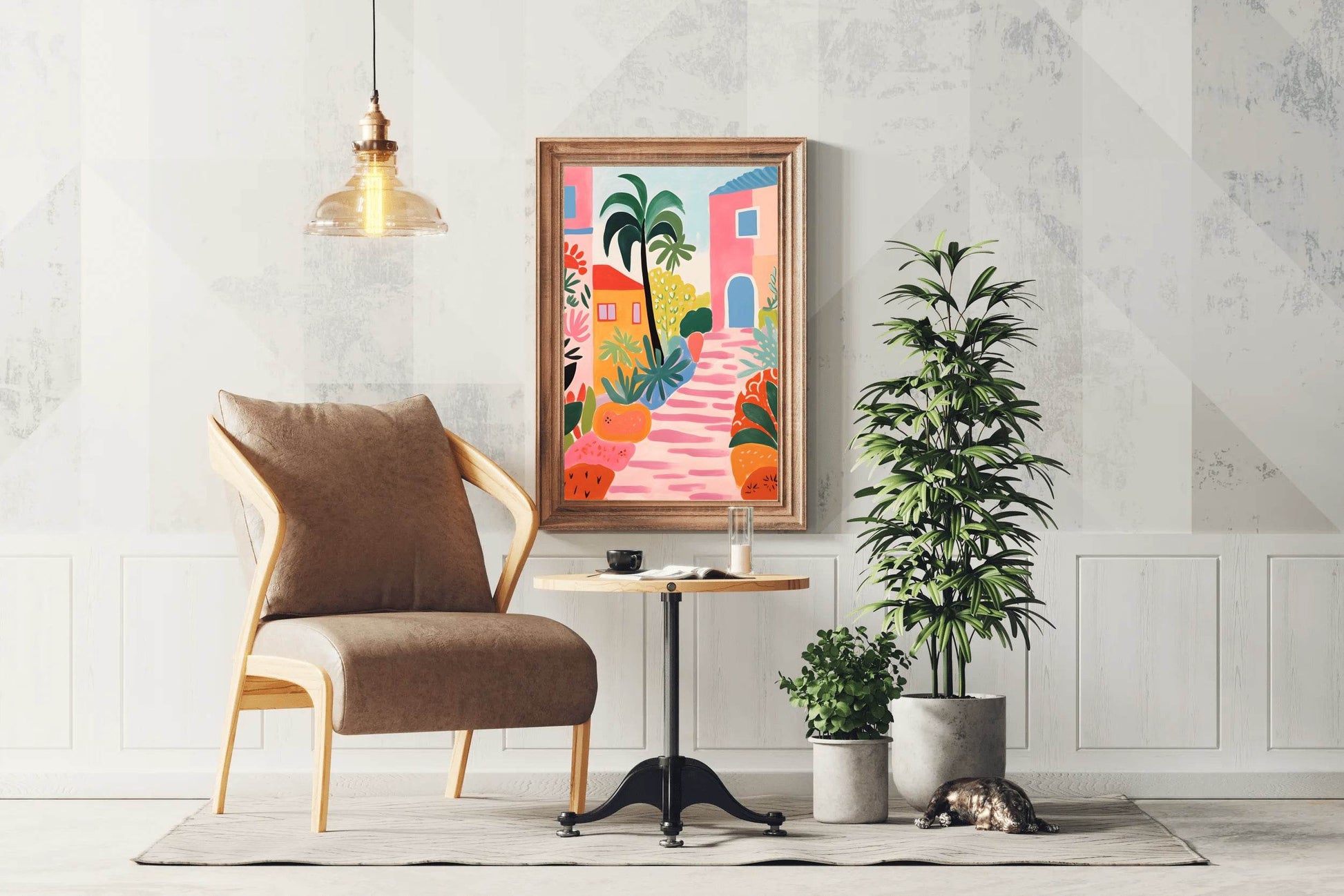 Green Alley Painting Wall Art - beink online art store
