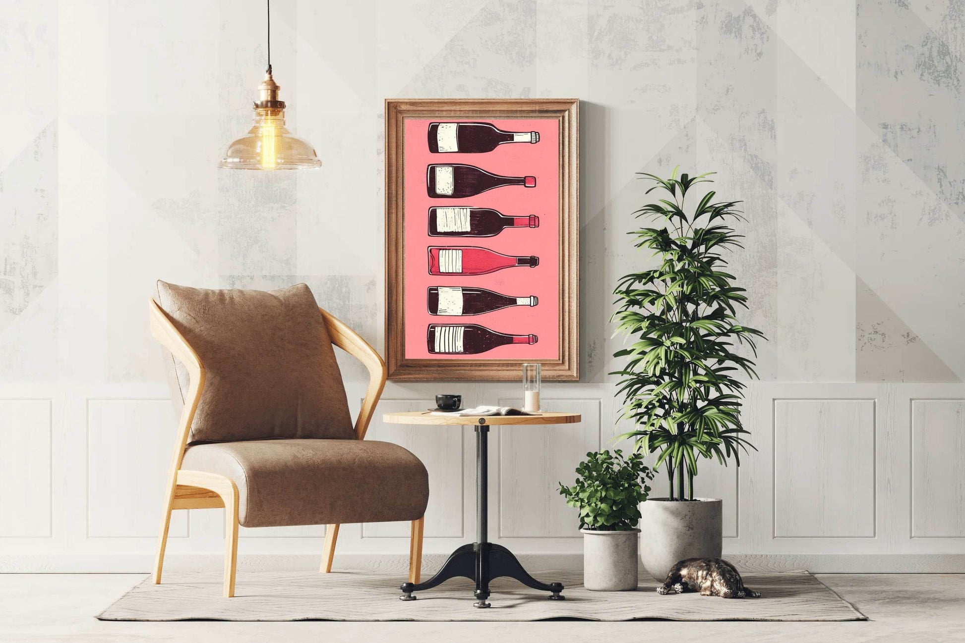 Wine & Cocktail Bottles Wall Art - beink online art store