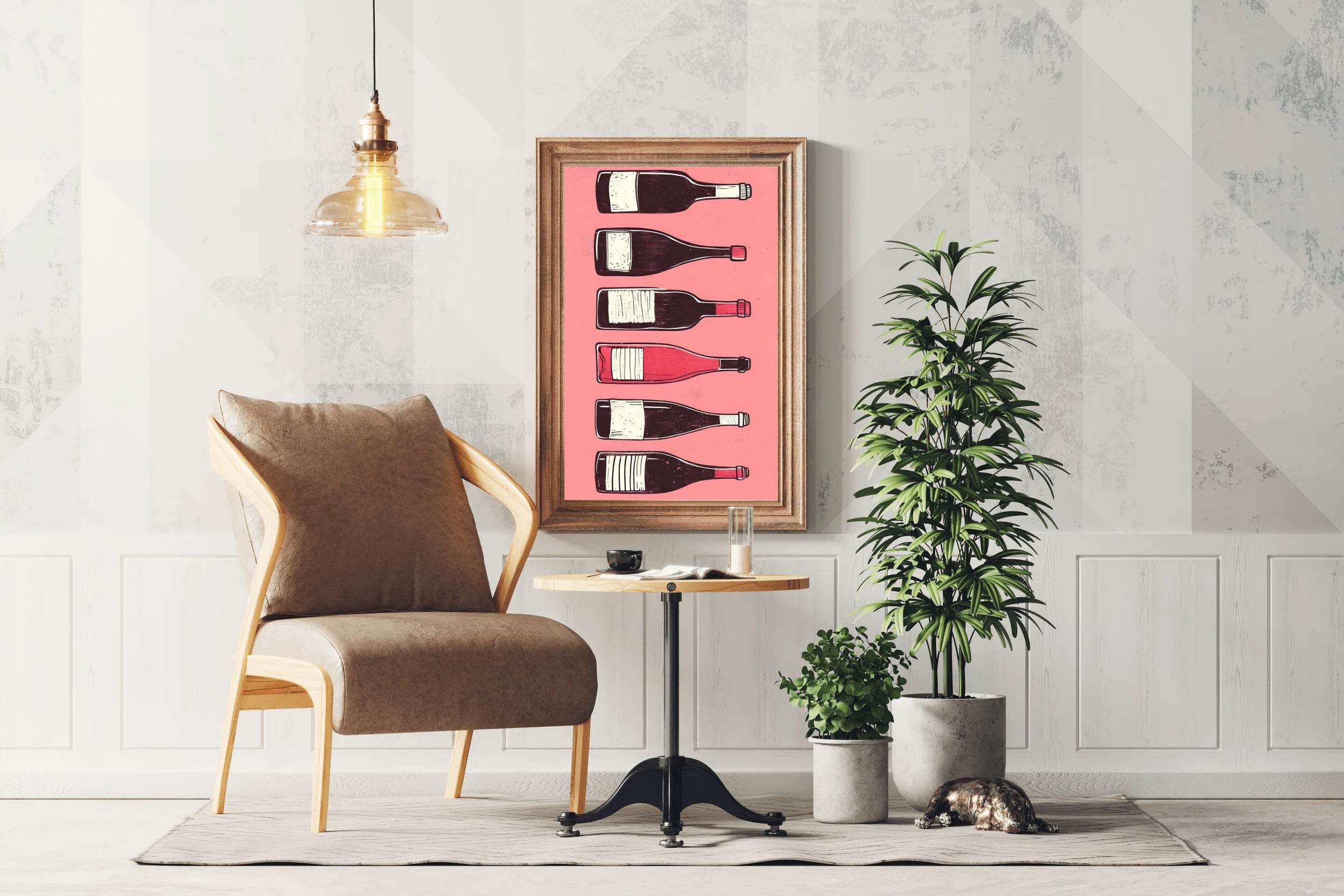 Wine & Cocktail Bottles Wall Art - beink online art store
