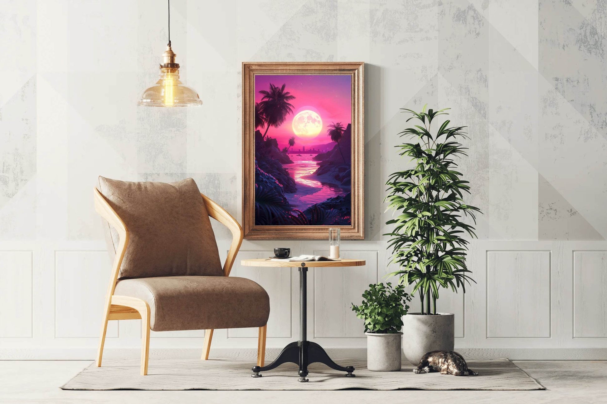 Sunset Light In The Water Wall Art - beink online art store