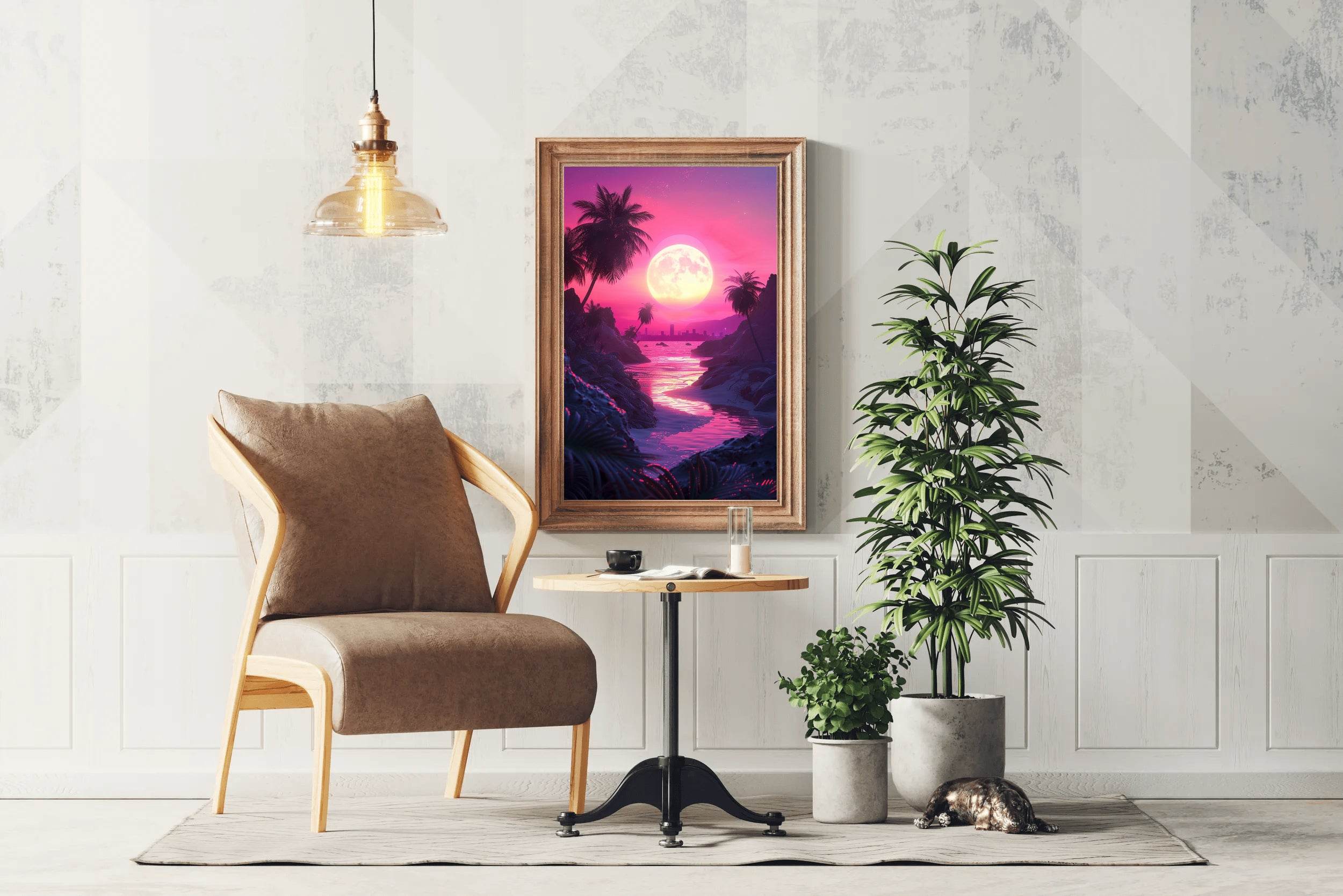 Sunset Light In The Water Wall Art - beink online art store