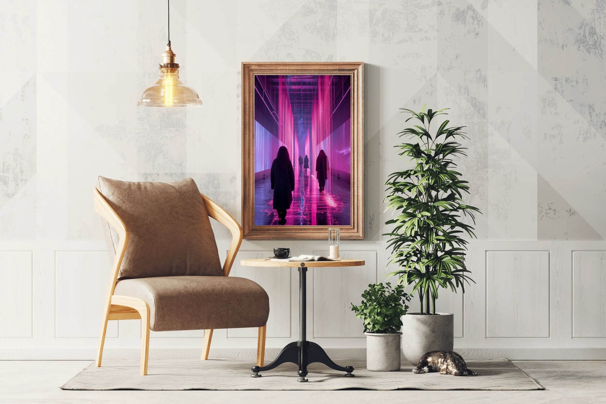 Pink Rain Wall Art - beink online art store