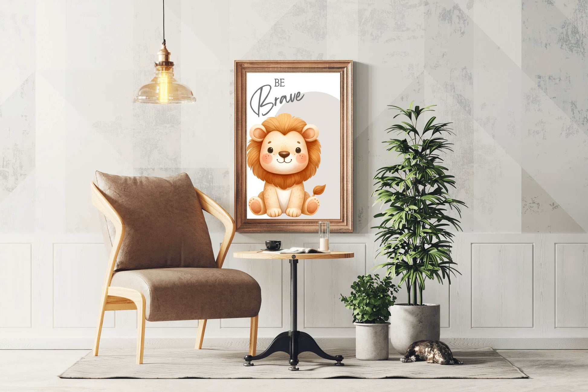 Cartoon Cub Illustration Wall Art - beink online art store