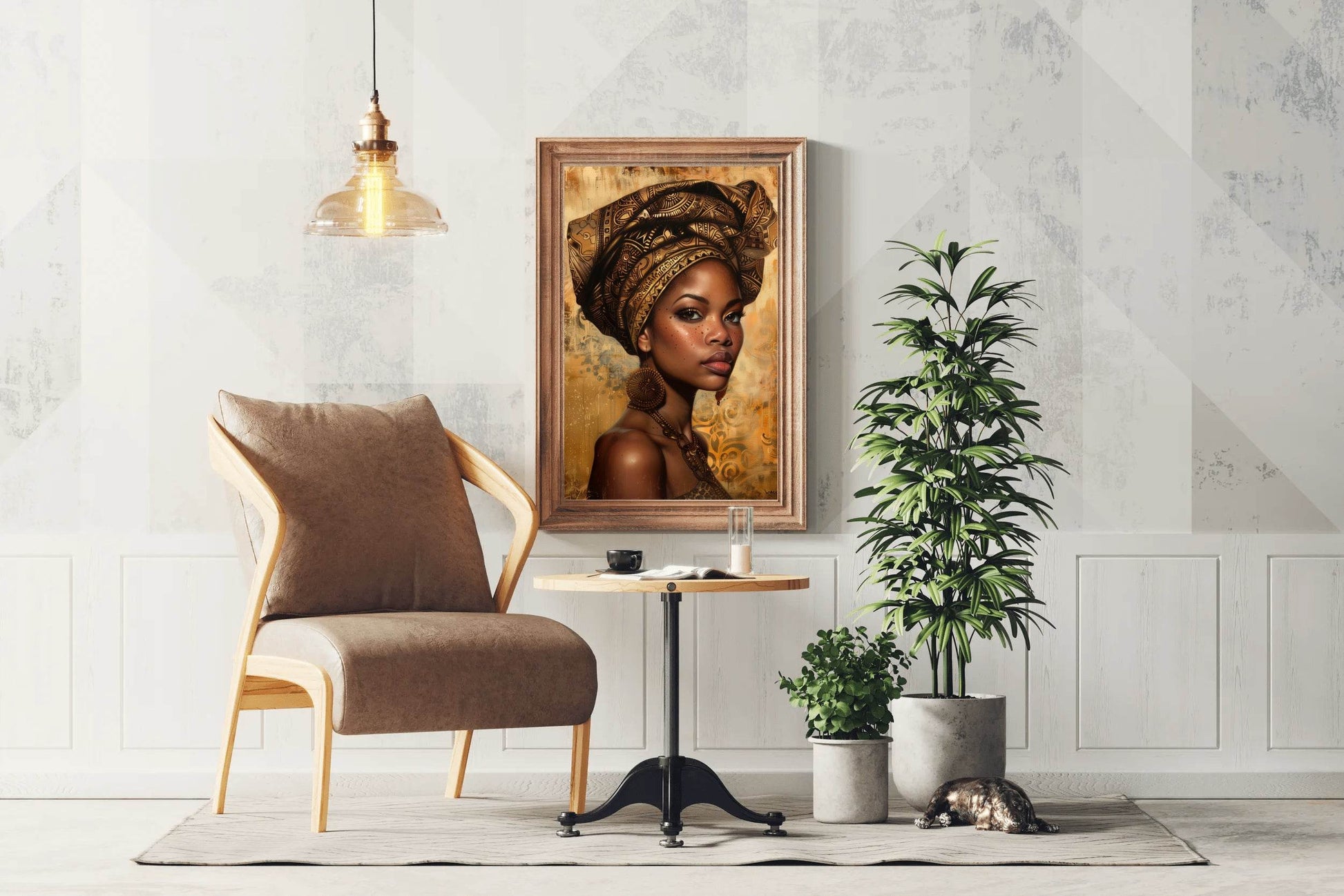 Beautiful Black Woman Wall Art - beink online art store