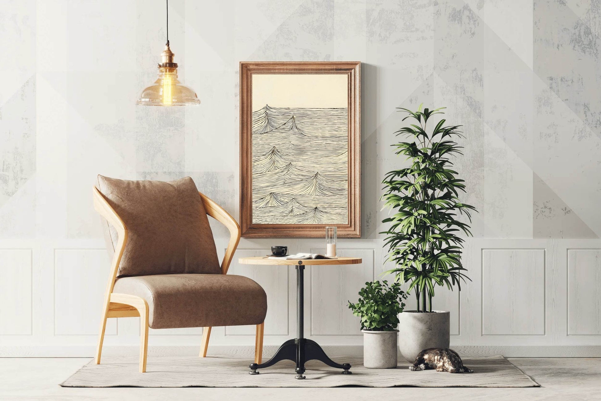 Black and White Sea Modern Wall Art - beink online art store