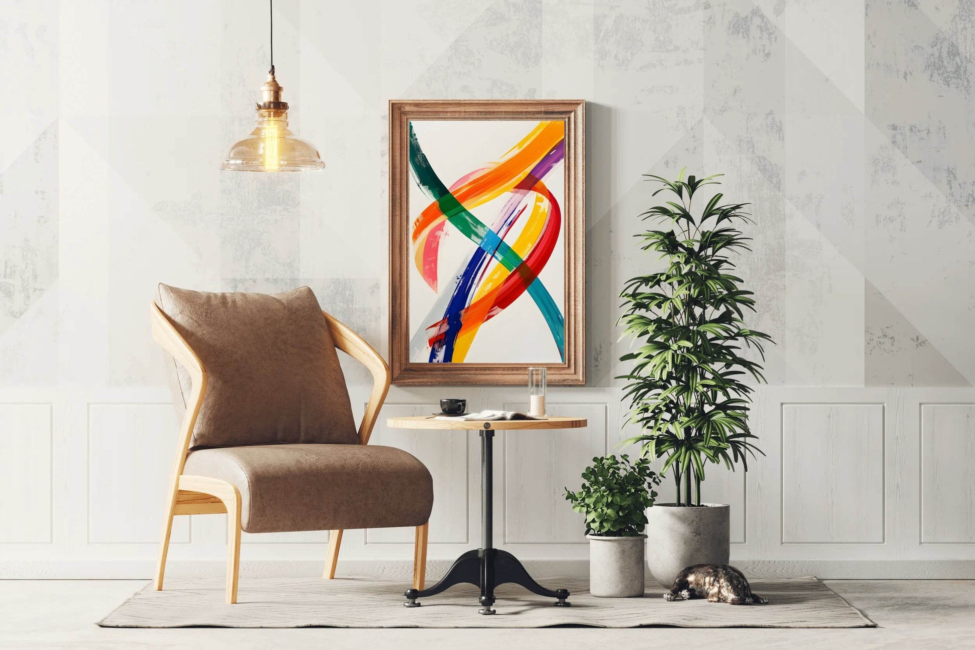 Neon Current Canvas Digital Art - beink online art store