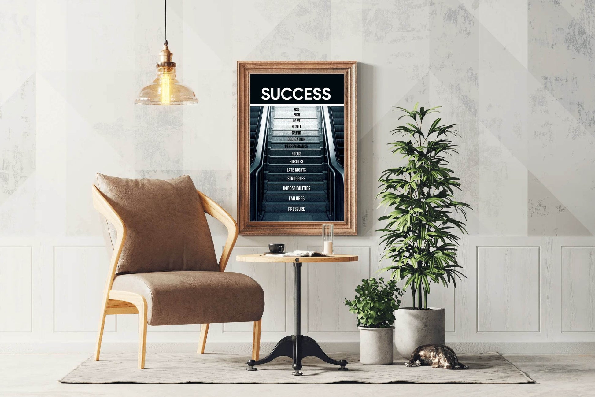 Success Path Motivational Quote Wall Art - beink online art store