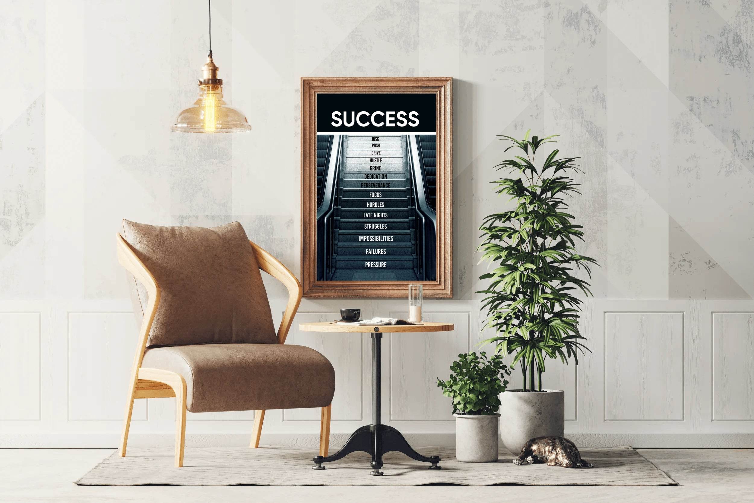 Success Path Motivational Quote Wall Art - beink online art store